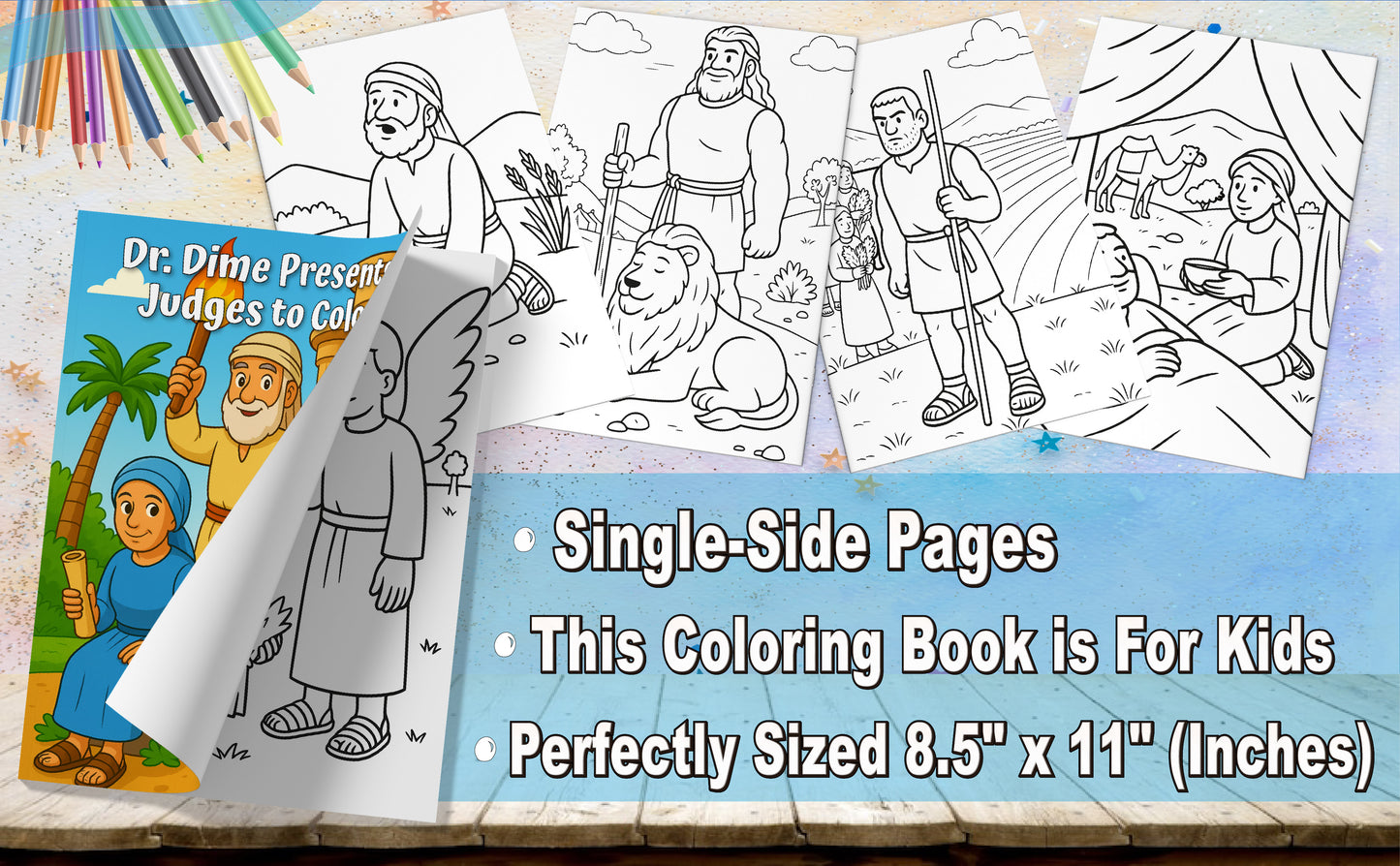 Dr. Dime Presents Judges to Color