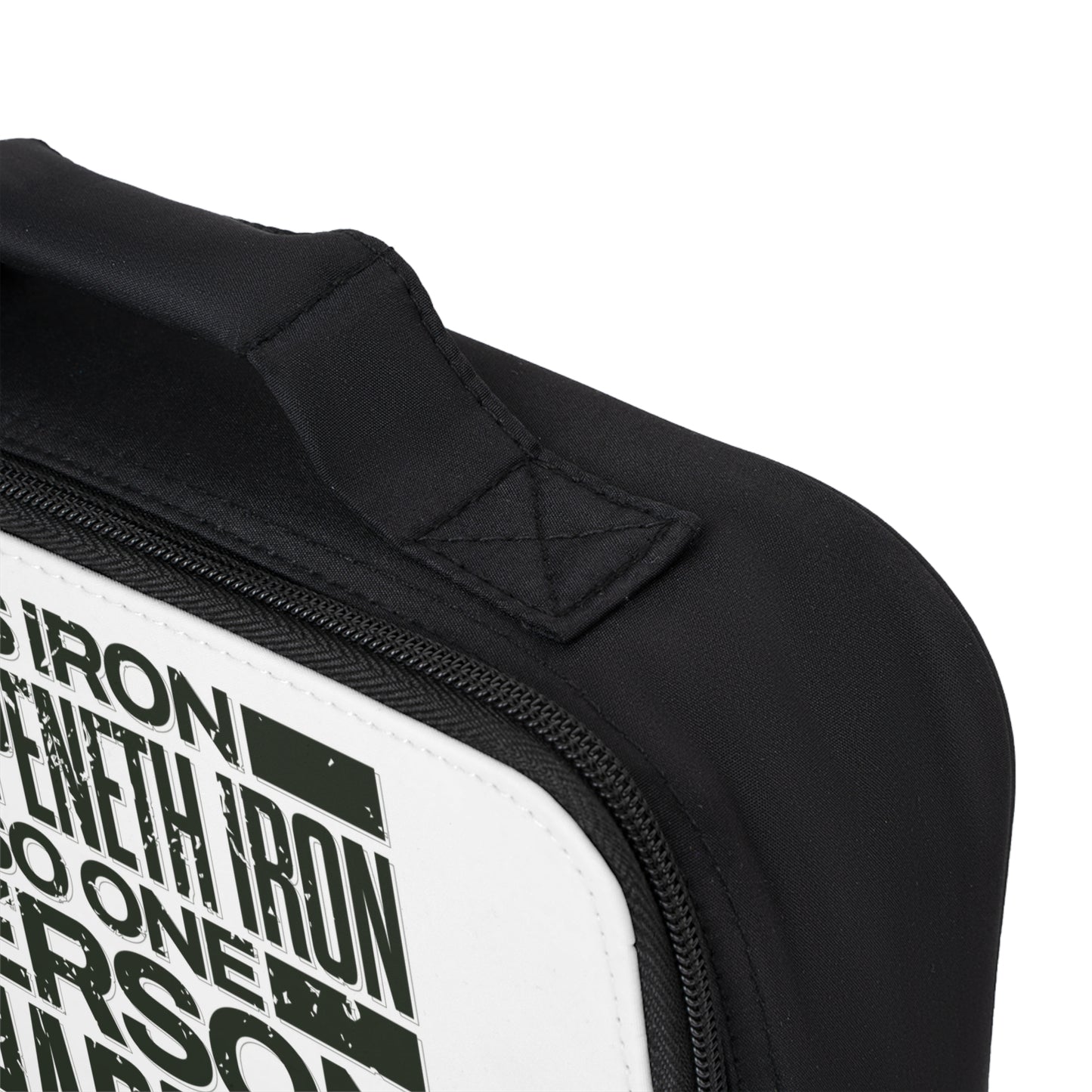 "As Iron Sharpeneth Iron So One Person Sharpens Another" Unisex Lunch Bag - The Shield of Light