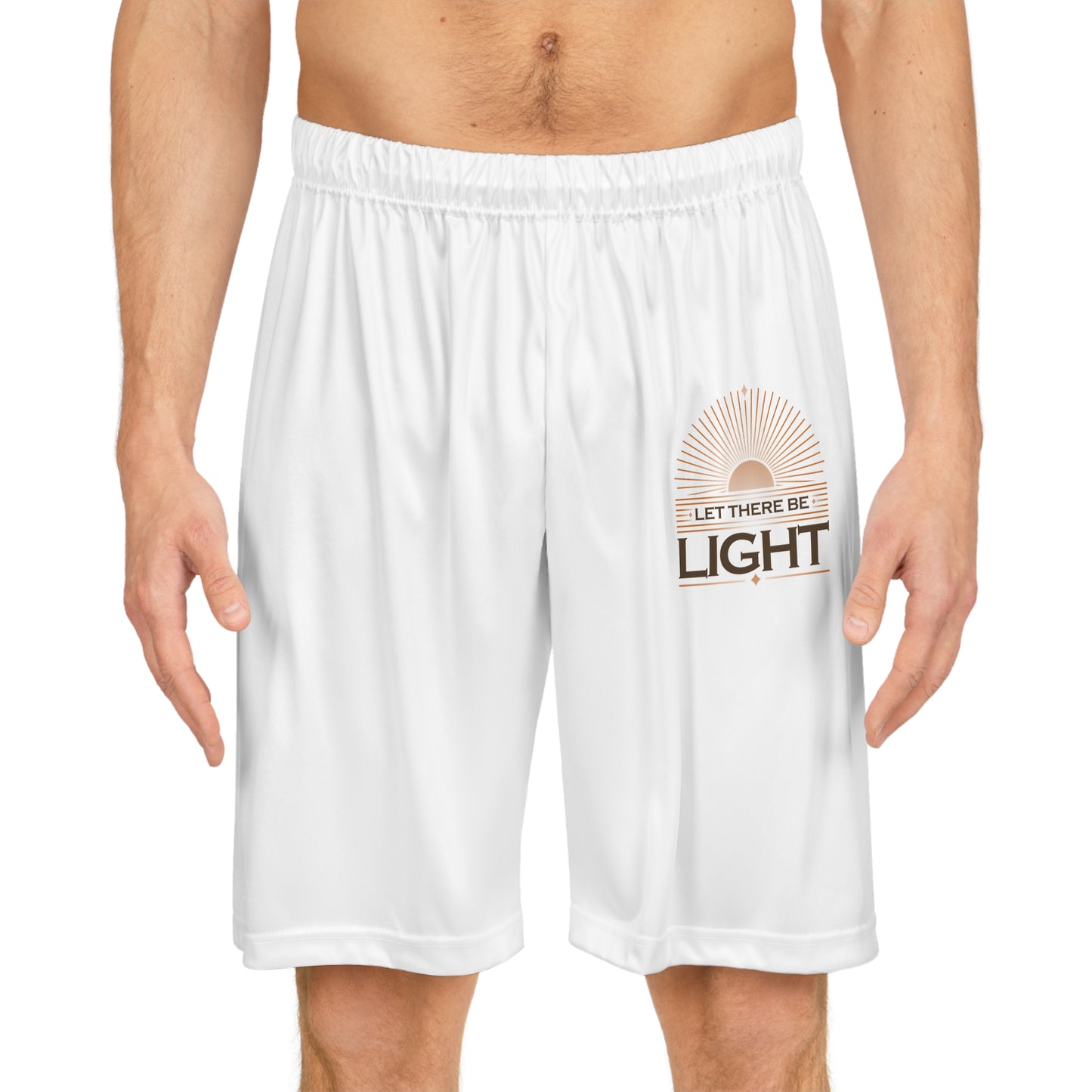 "Let There Be Light" Basketball Shorts - The Shield of Light