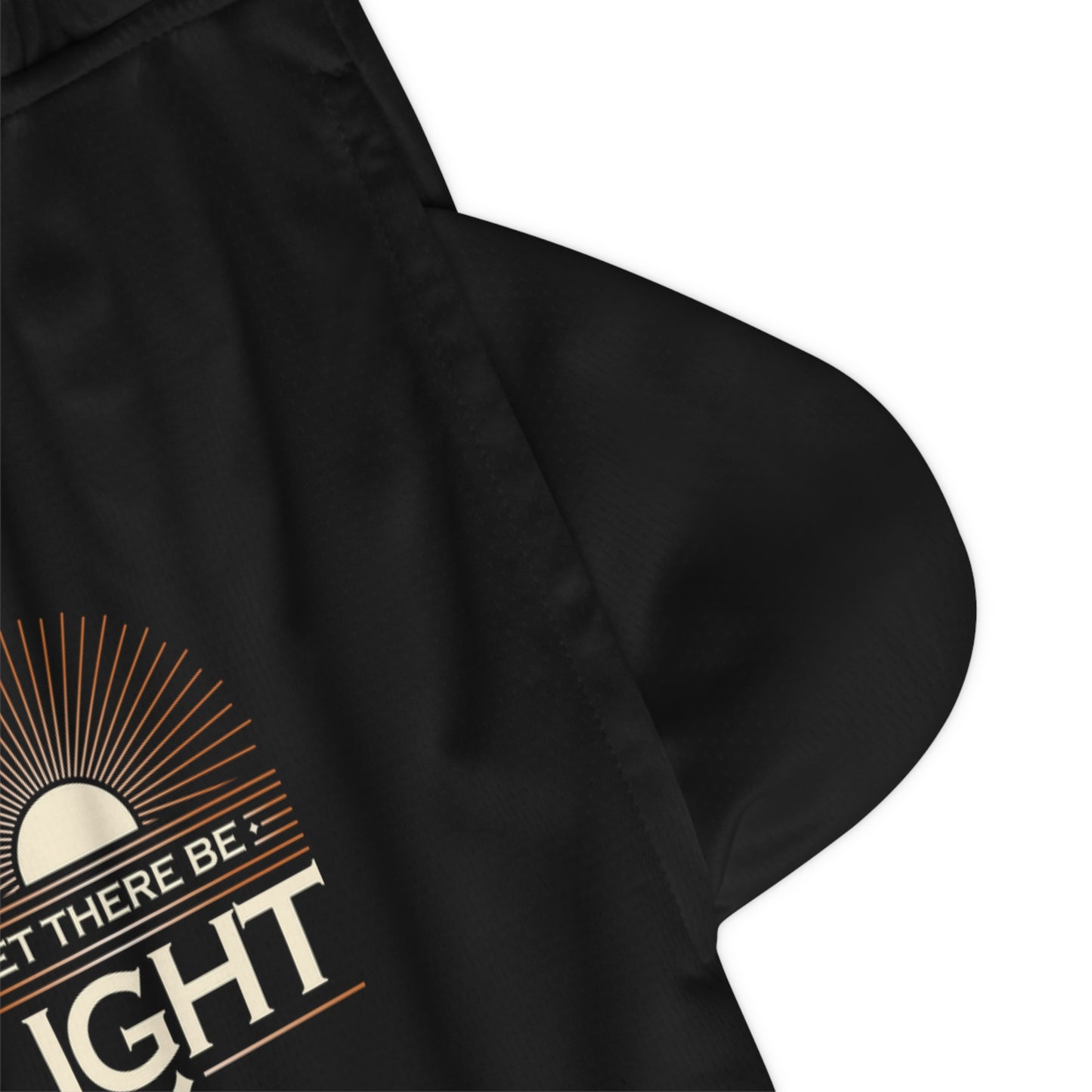 "Let There Be Light" Unisex Basketball Rib Shorts - The Shield of Light