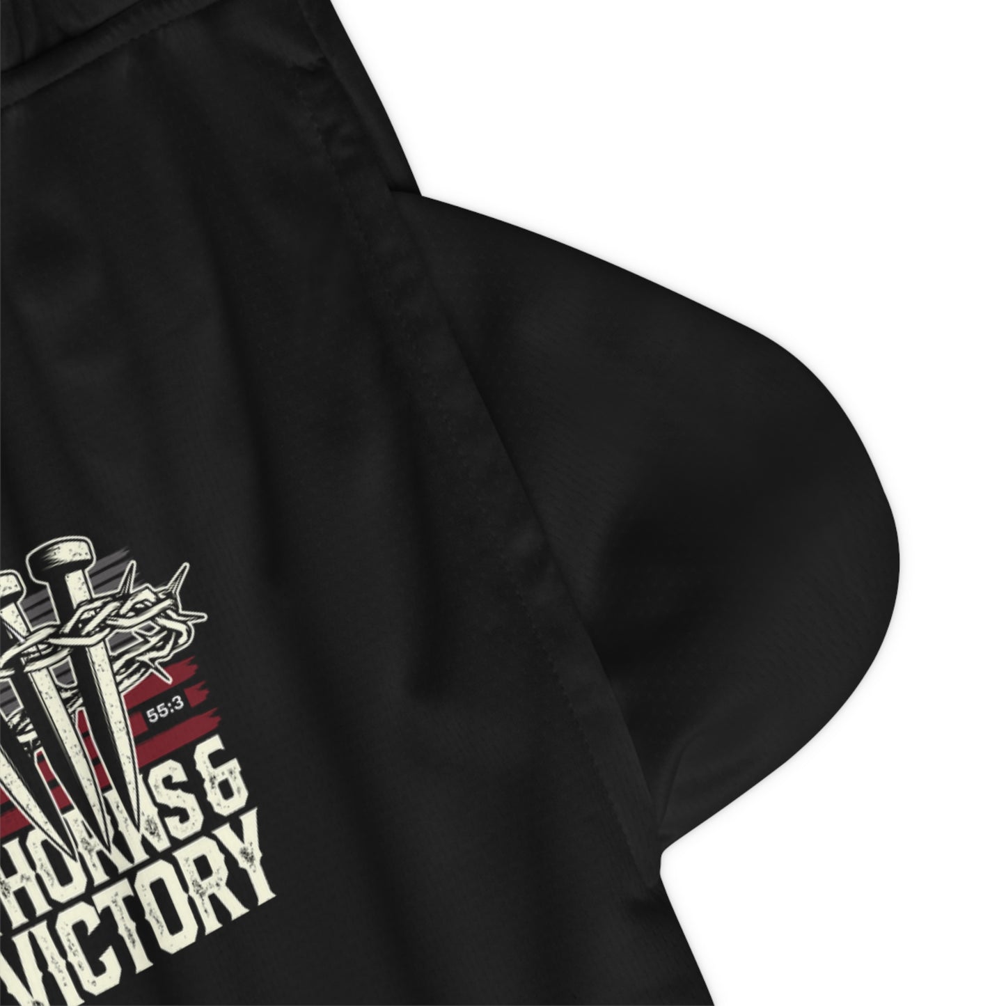 "Thorns & Victory" Unisex Basketball Rib Shorts - The Shield of Light