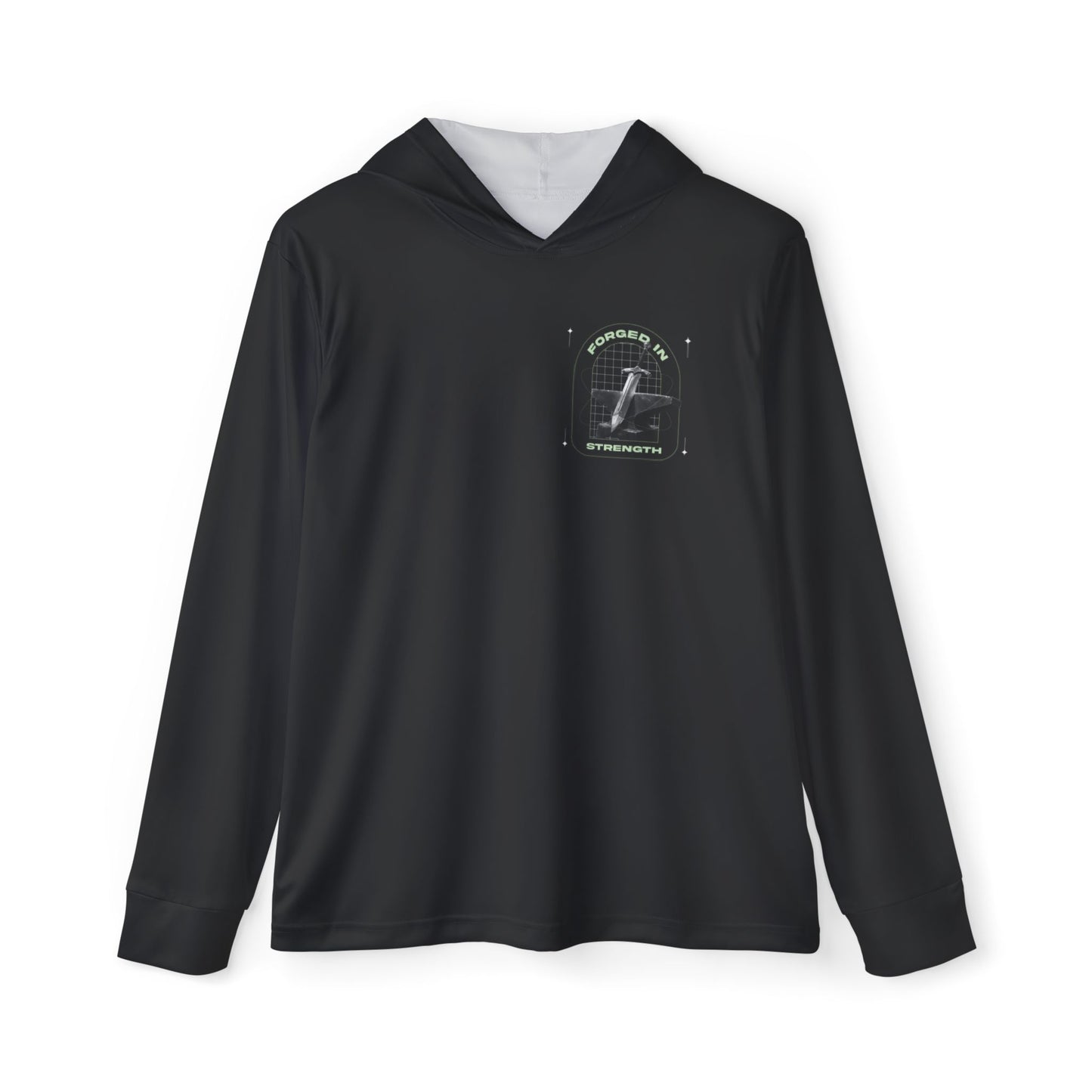 "Forged In Strength" Sports Warmup Hoodie - The Shield of Light