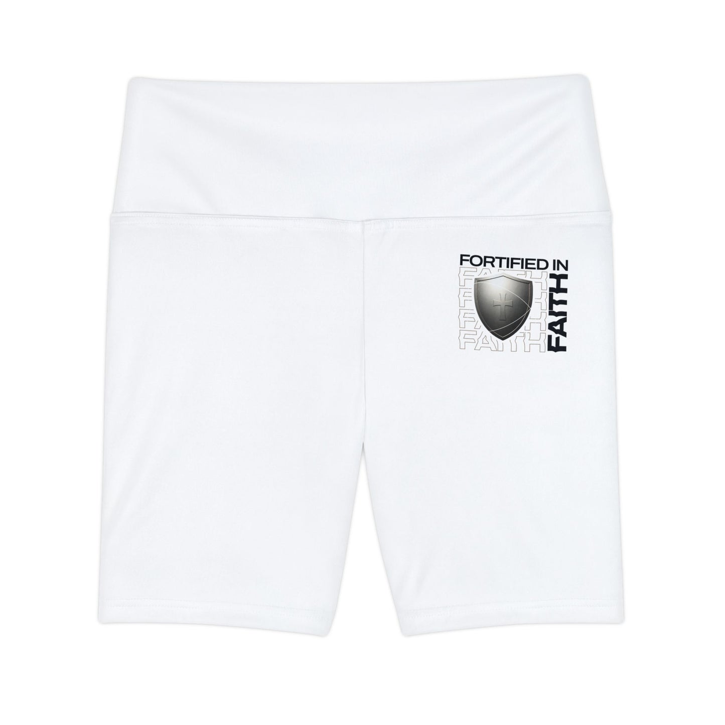 "Fortified In Faith " Unisex Workout Shorts - The Shield of Light