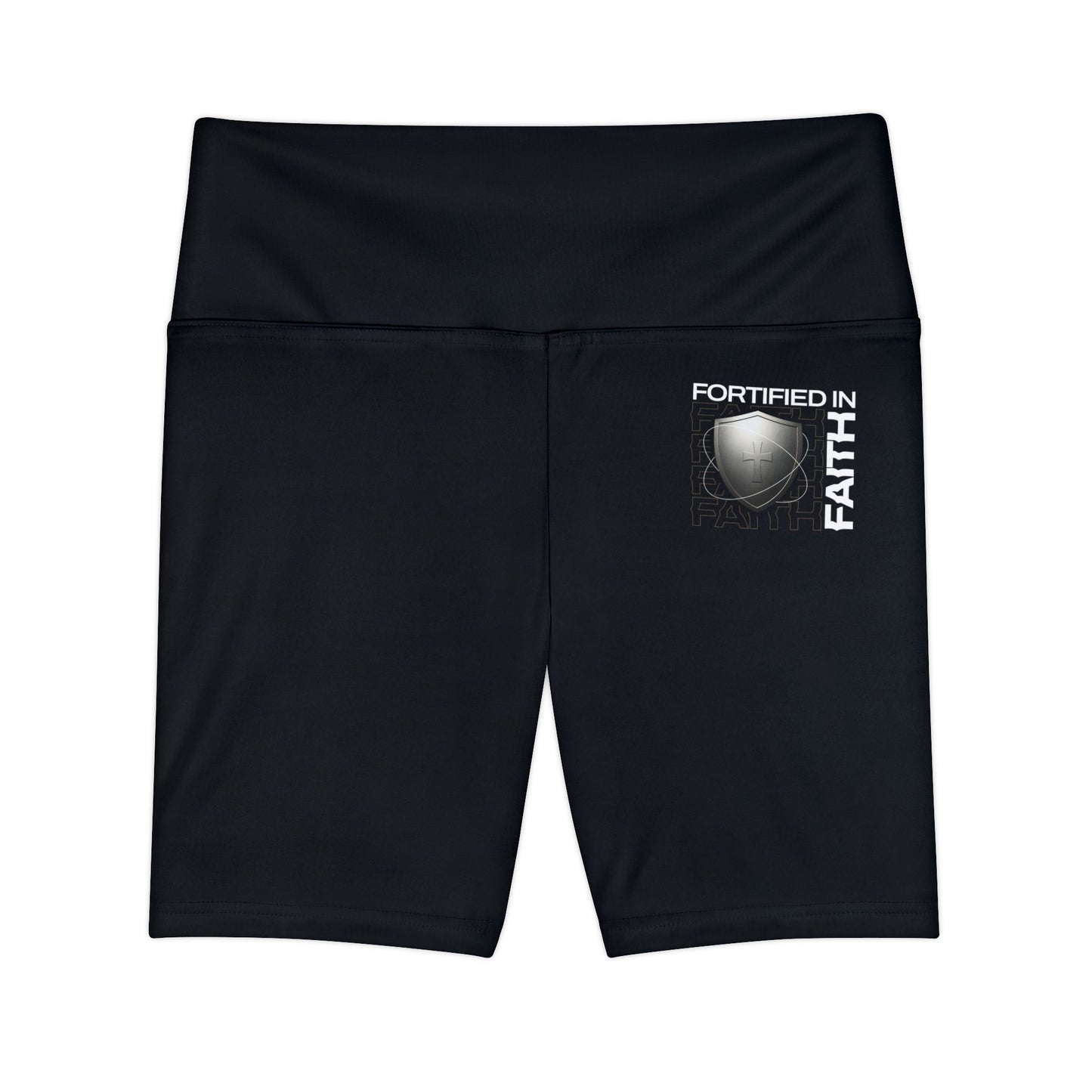 "Fortified In Faith " Unisex Workout Shorts - The Shield of Light