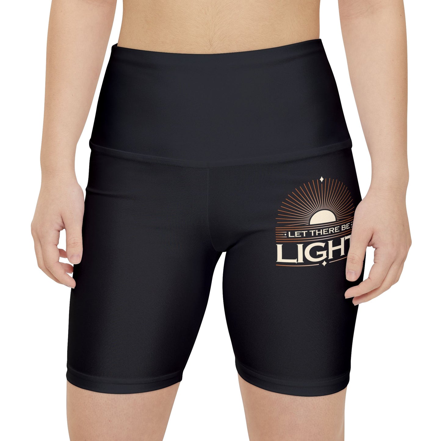 "Let There Be Light" Unisex Workout Shorts - The Shield of Light
