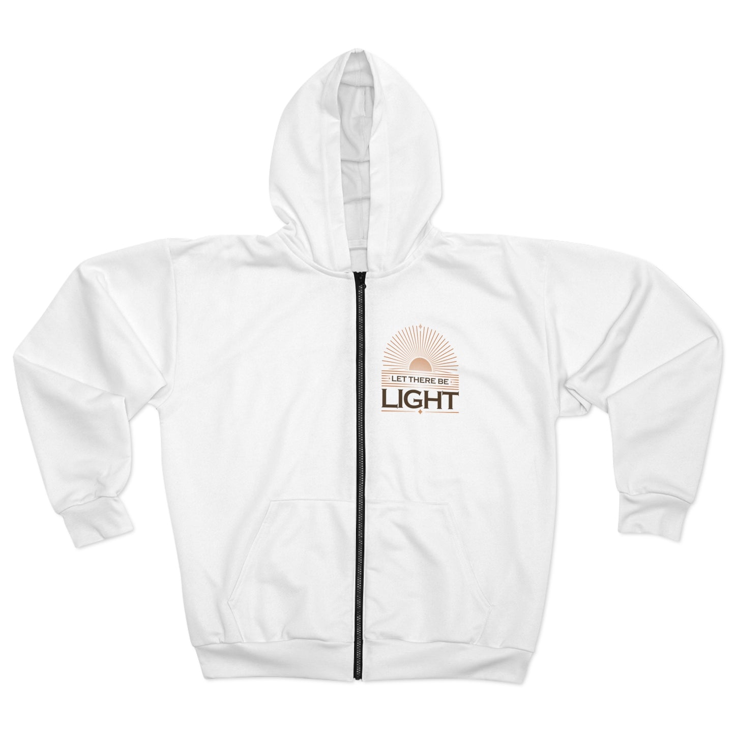 'Let There Be Light' Unisex Zip Hoodie - The Shield of Light