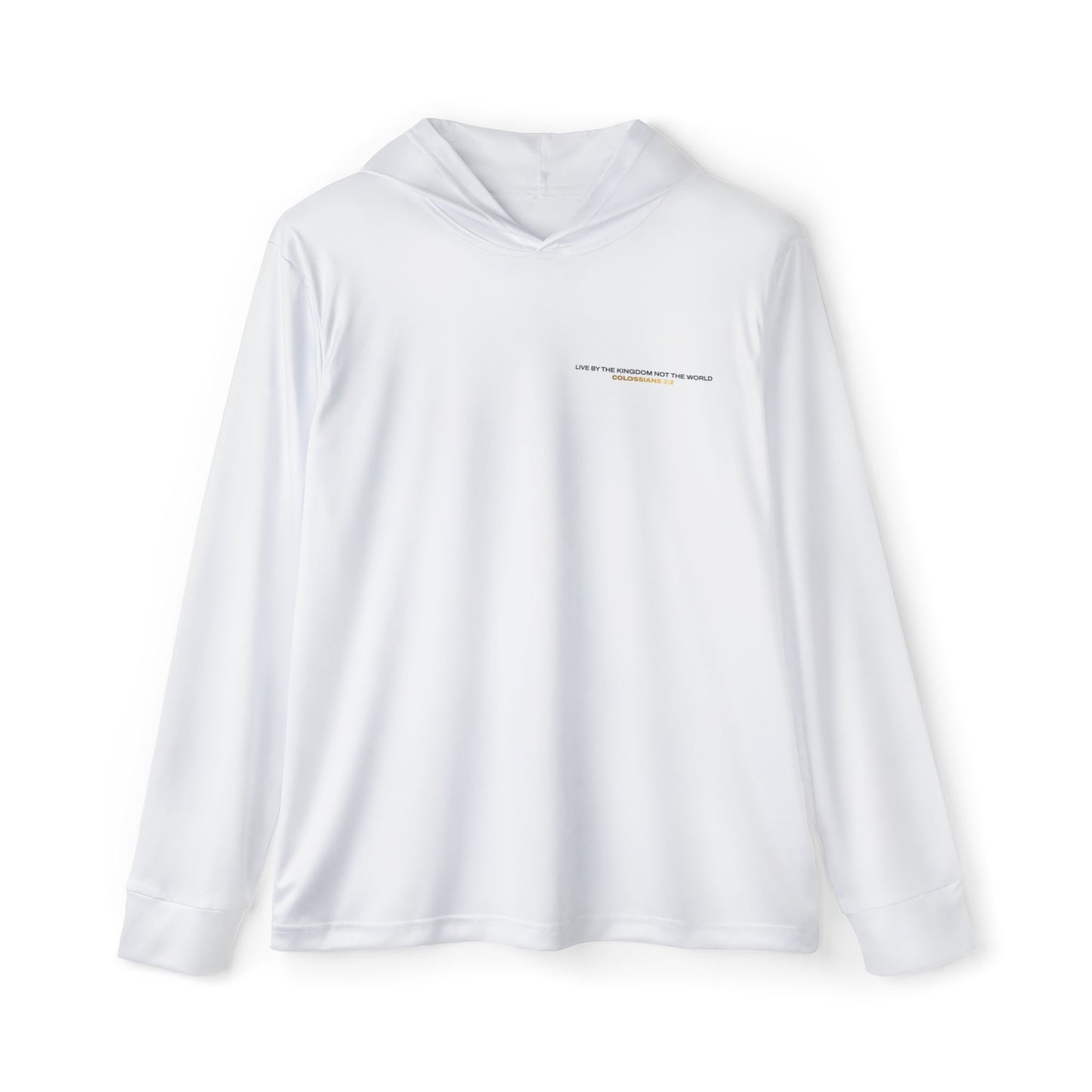 "Live By the Kingdom Not the World Colossians 3:2" Sports Warmup Hoodie - The Shield of Light