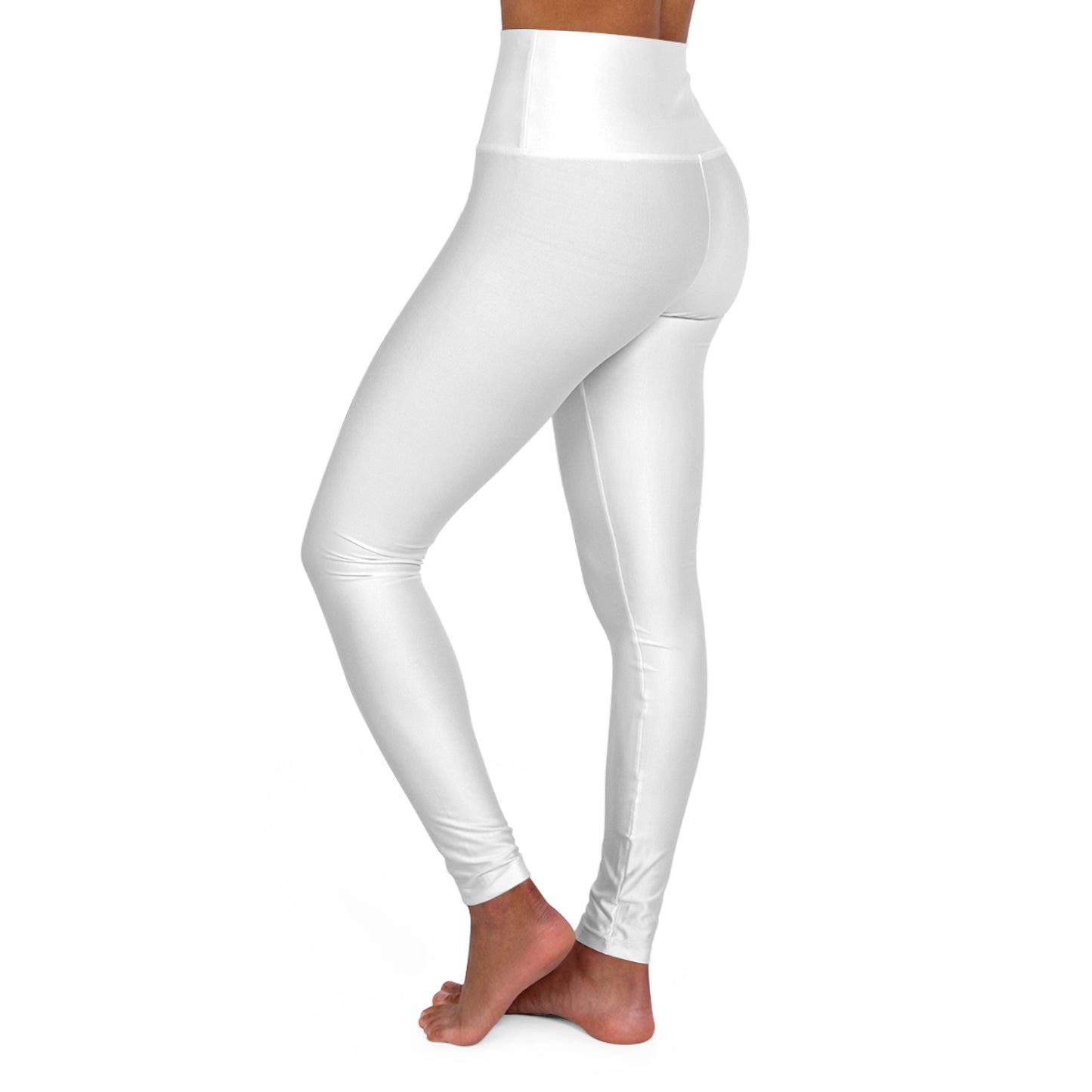 "Live By the Kingdom Not the World Colossians 3:2" Unisex High Waisted Yoga Leggings - The Shield of Light