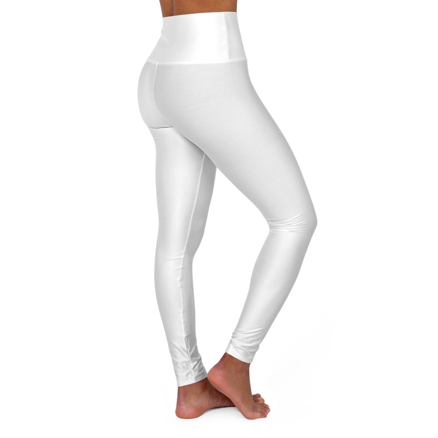 "Live By the Kingdom Not the World Colossians 3:2" Unisex High Waisted Yoga Leggings - The Shield of Light