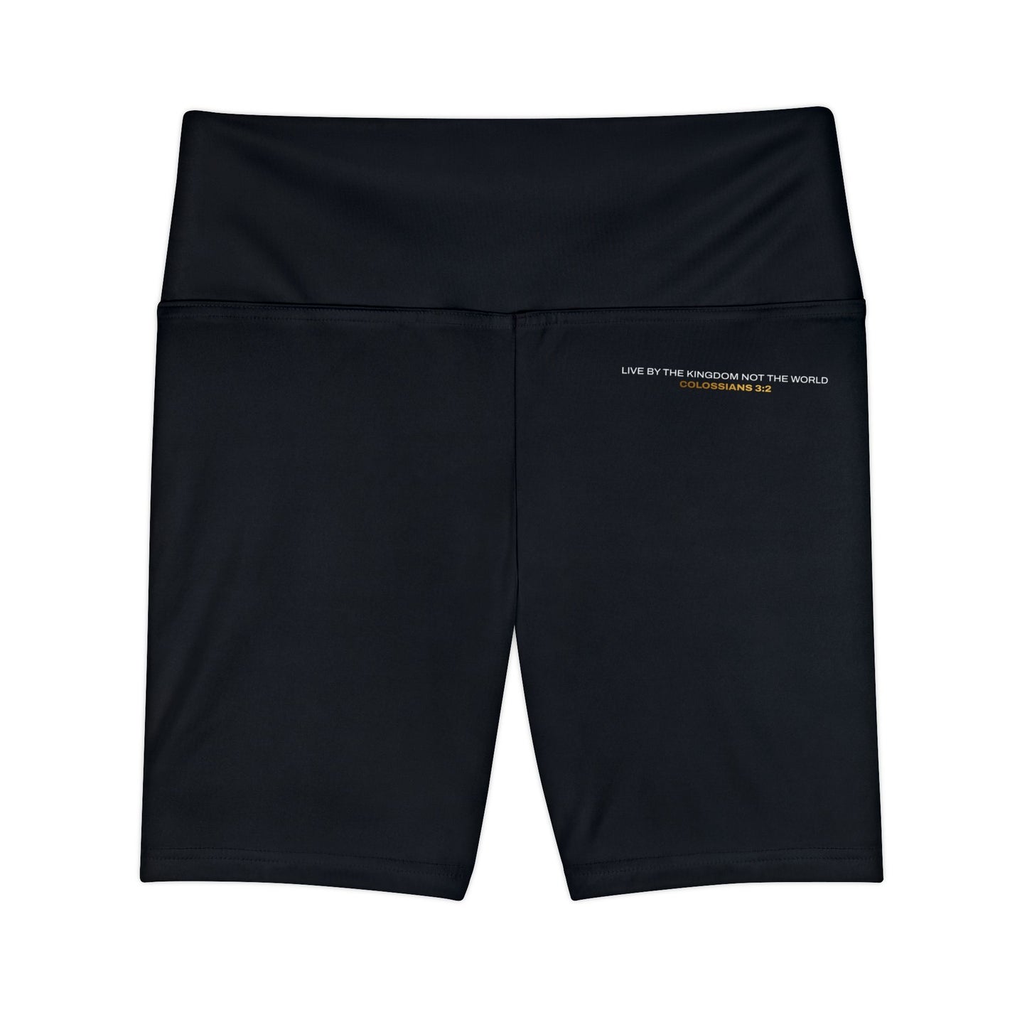 "Live By the Kingdom Not the World Colossians 3:2" Unisex Workout Shorts - The Shield of Light