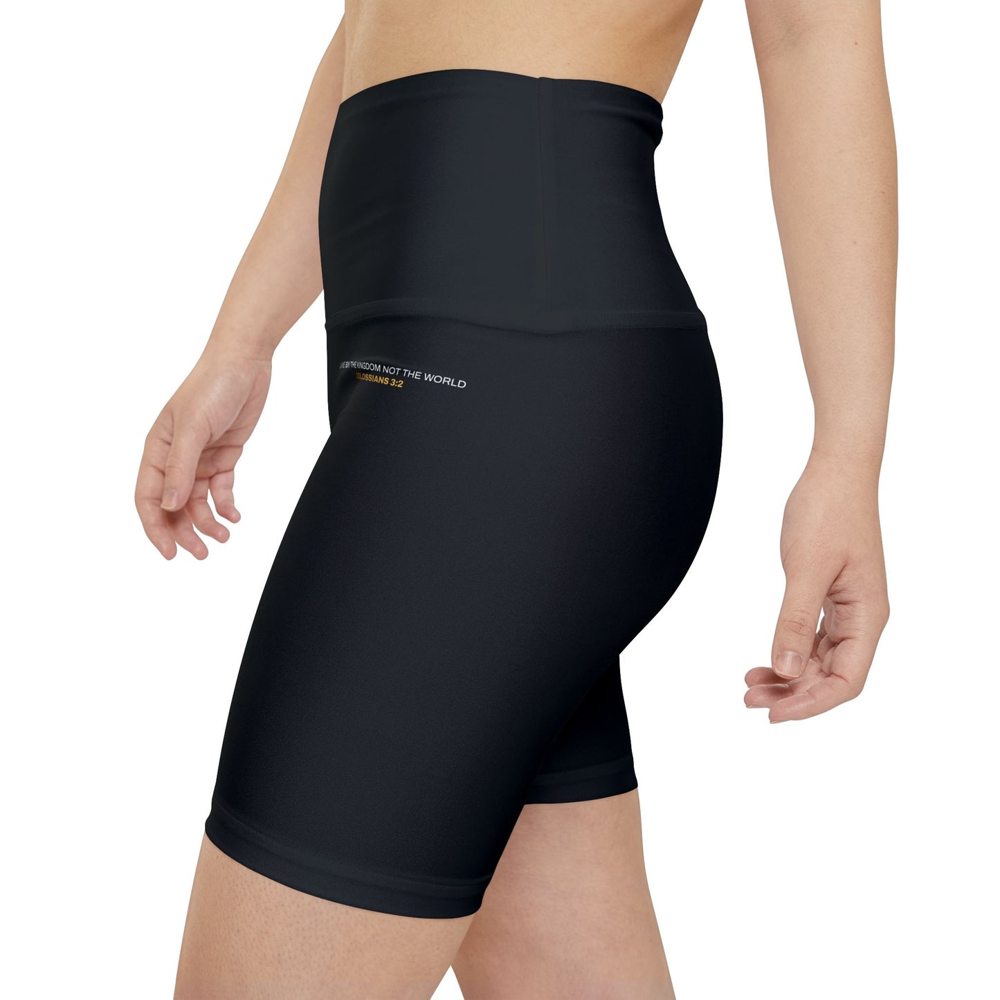 "Live By the Kingdom Not the World Colossians 3:2" Unisex Workout Shorts - The Shield of Light