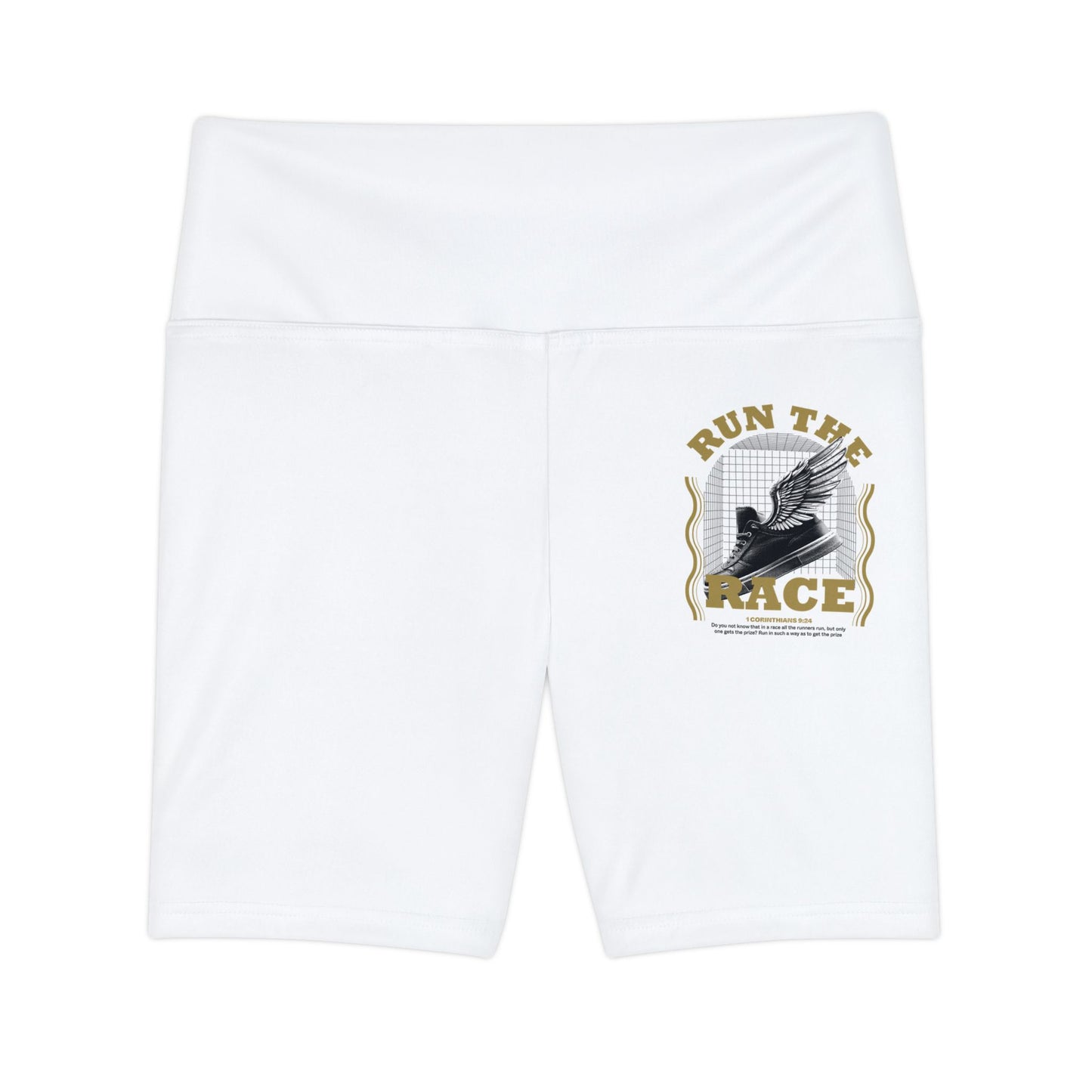 "Run The Race " Unisex Workout Shorts - The Shield of Light