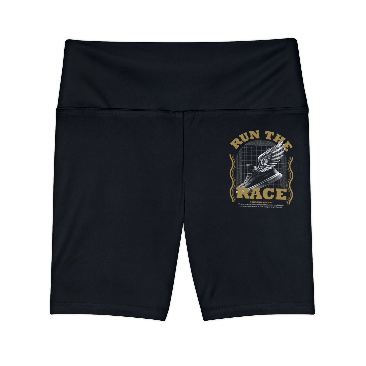 "Run The Race " Unisex Workout Shorts - The Shield of Light