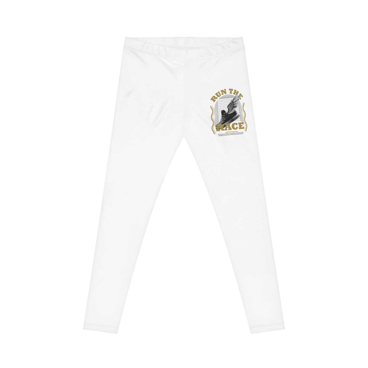 "Run The Race " Unisex Casual Leggings - The Shield of Light