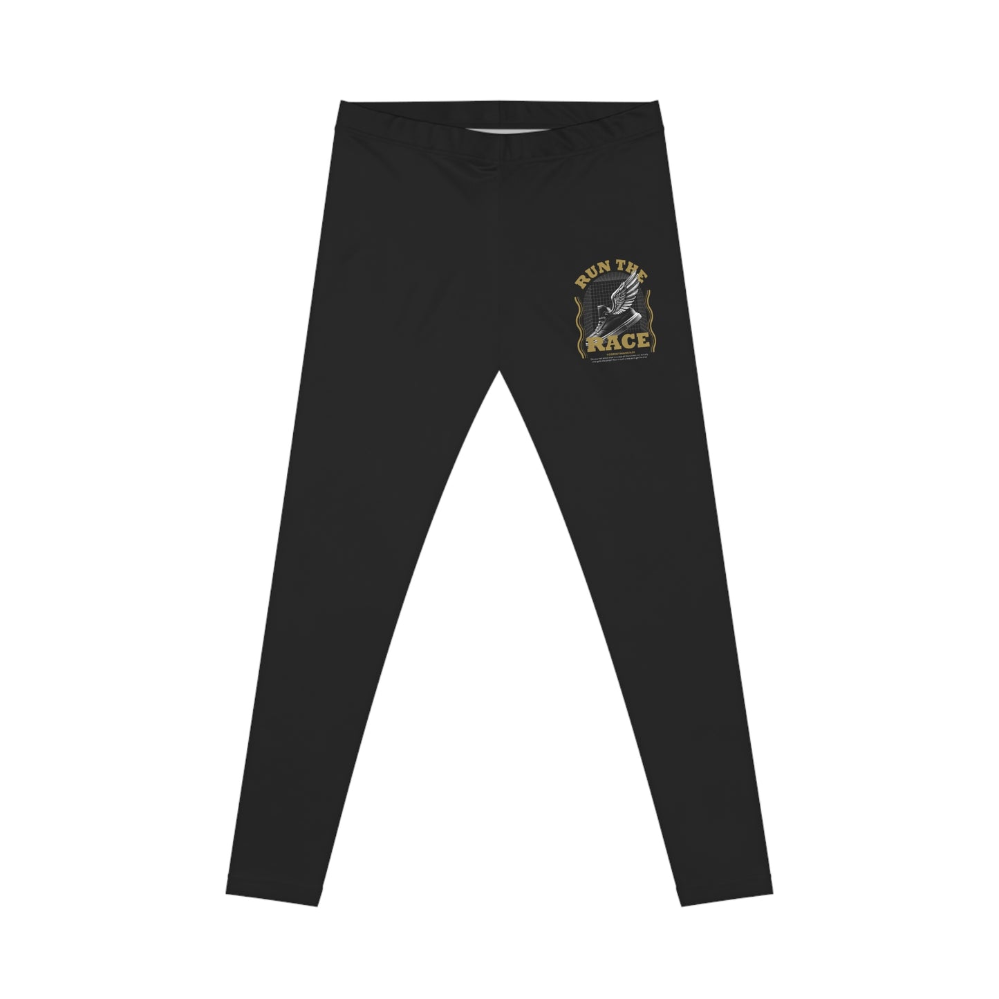 "Run The Race " Unisex Casual Leggings - The Shield of Light
