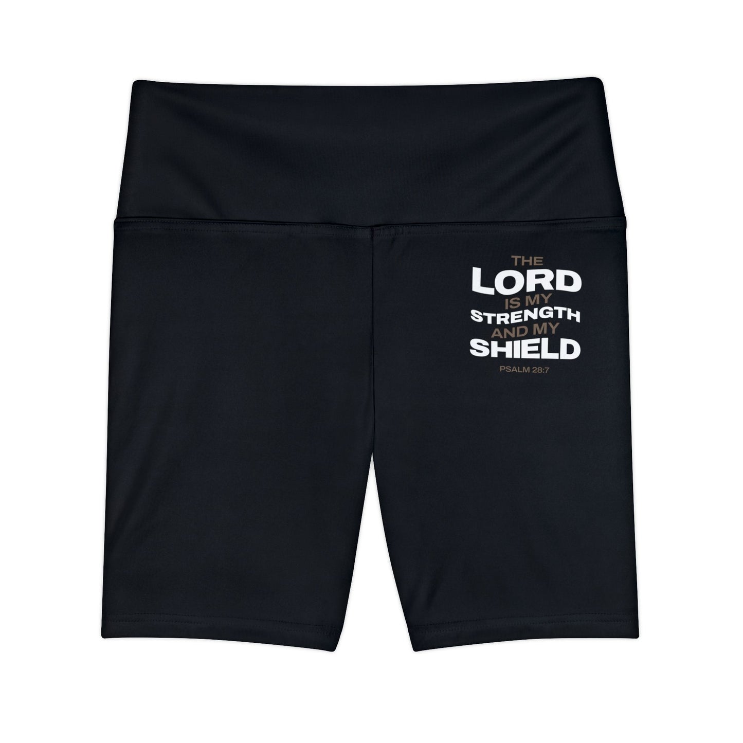 "The Lord Is My Strength and My Shield Psalm 28:7"Unisex Workout Shorts - The Shield of Light
