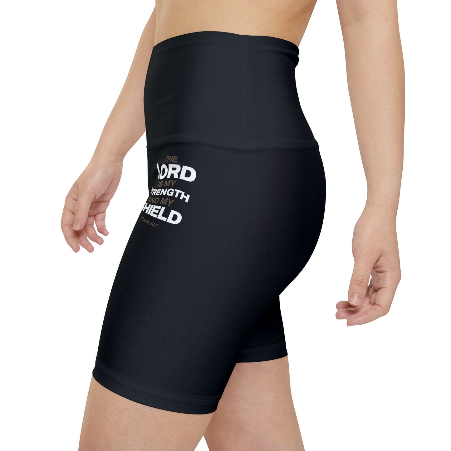 "The Lord Is My Strength and My Shield Psalm 28:7"Unisex Workout Shorts - The Shield of Light