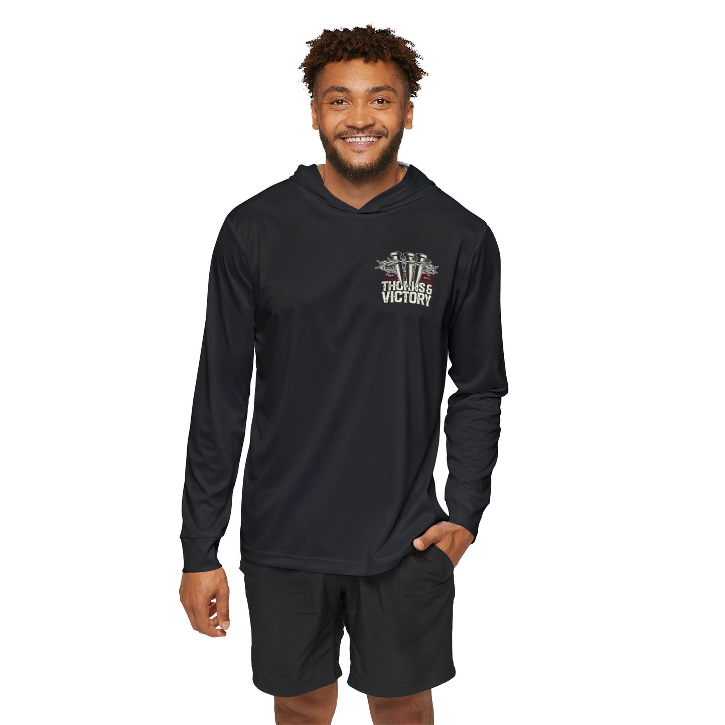 "Thorns & Victory" Sports Warmup Hoodie - The Shield of Light