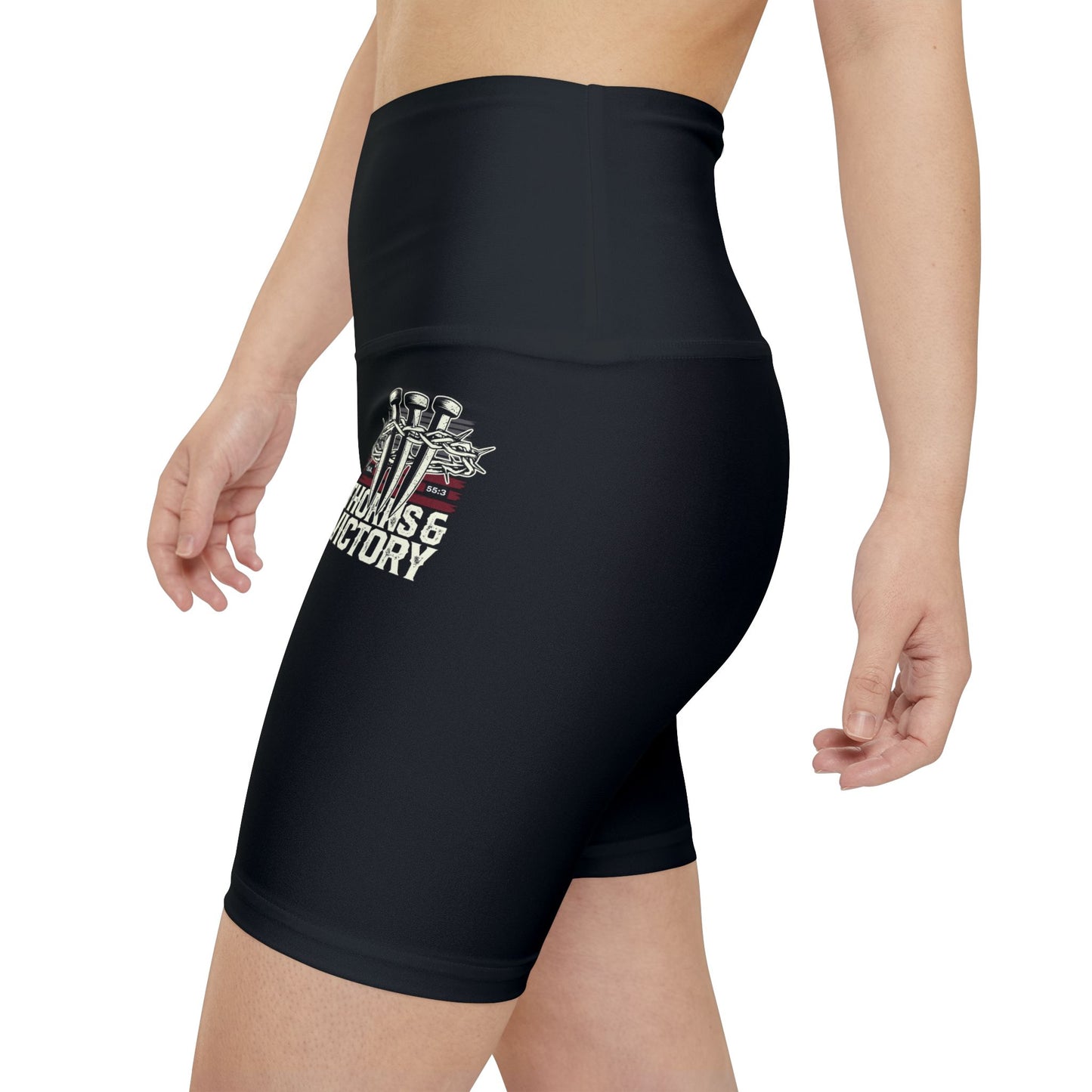 "Thorns & Victory" Unisex Workout Shorts - The Shield of Light