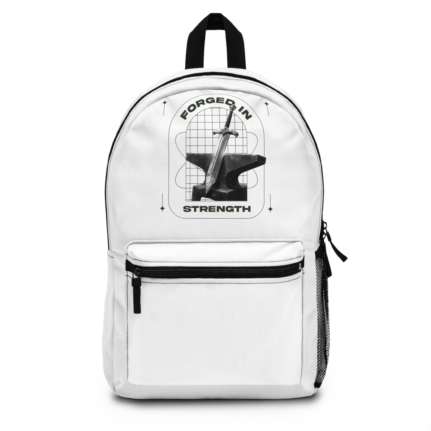 "Forged In Strength" Unisex Backpack - The Shield of Light