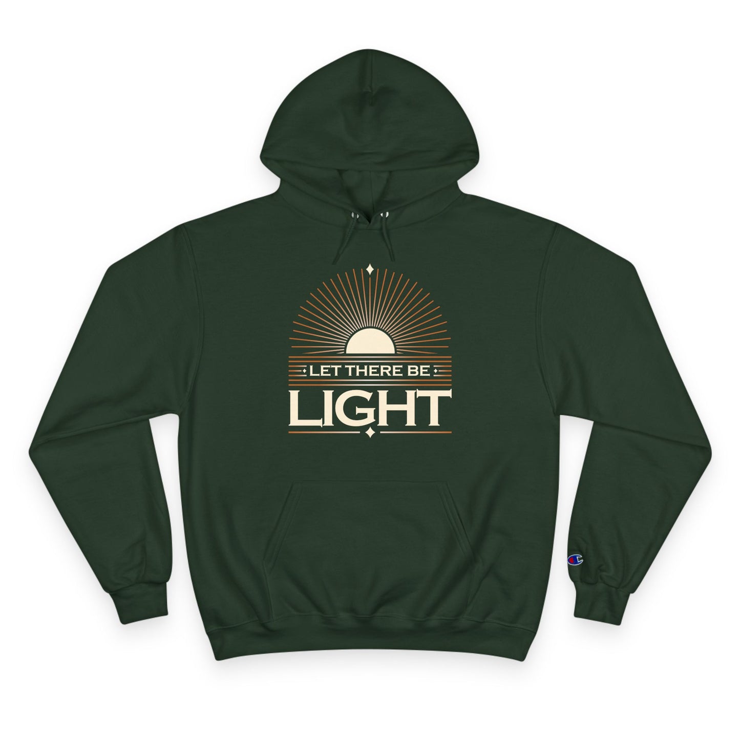 "Let There Be Light" Inspirational Champion Hoodie - The Shield of Light