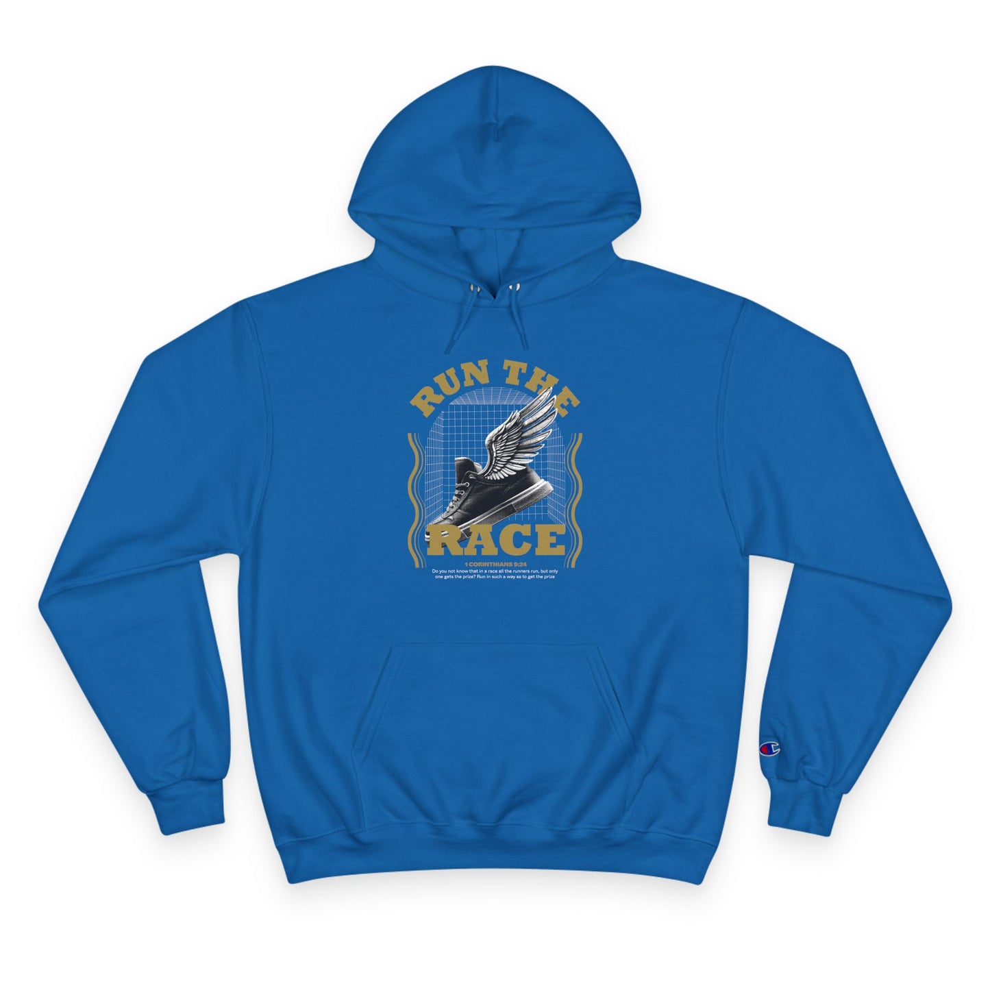 "Run The Race" Inspirational Champion Hoodie - The Shield of Light