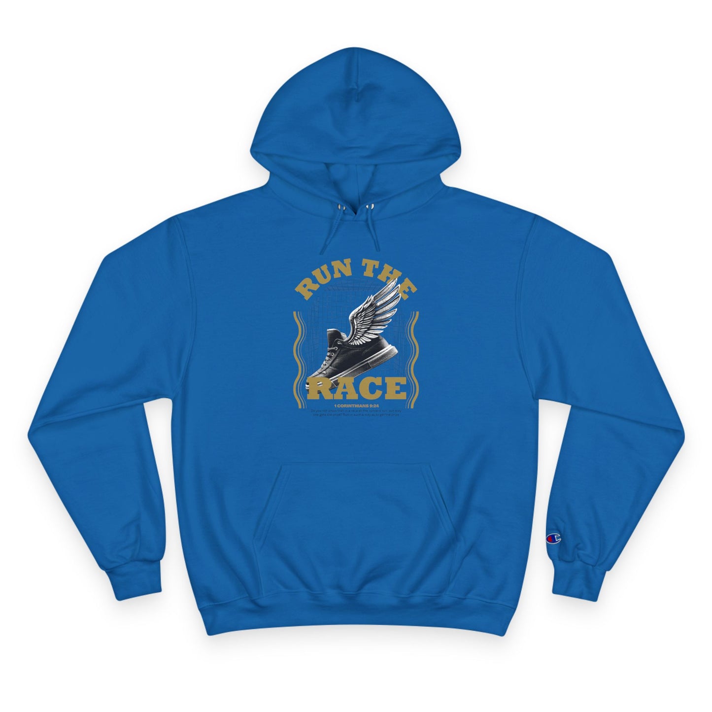 "Run The Race" Inspirational Champion Hoodie - The Shield of Light