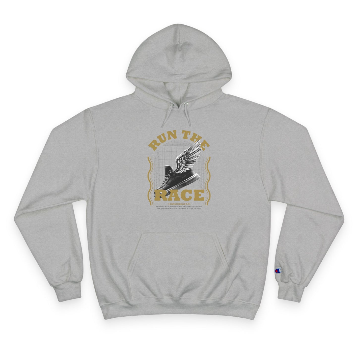 "Run The Race" Inspirational Champion Hoodie - The Shield of Light