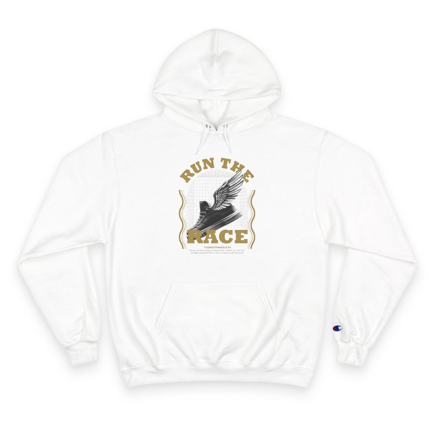 "Run The Race" Inspirational Champion Hoodie - The Shield of Light