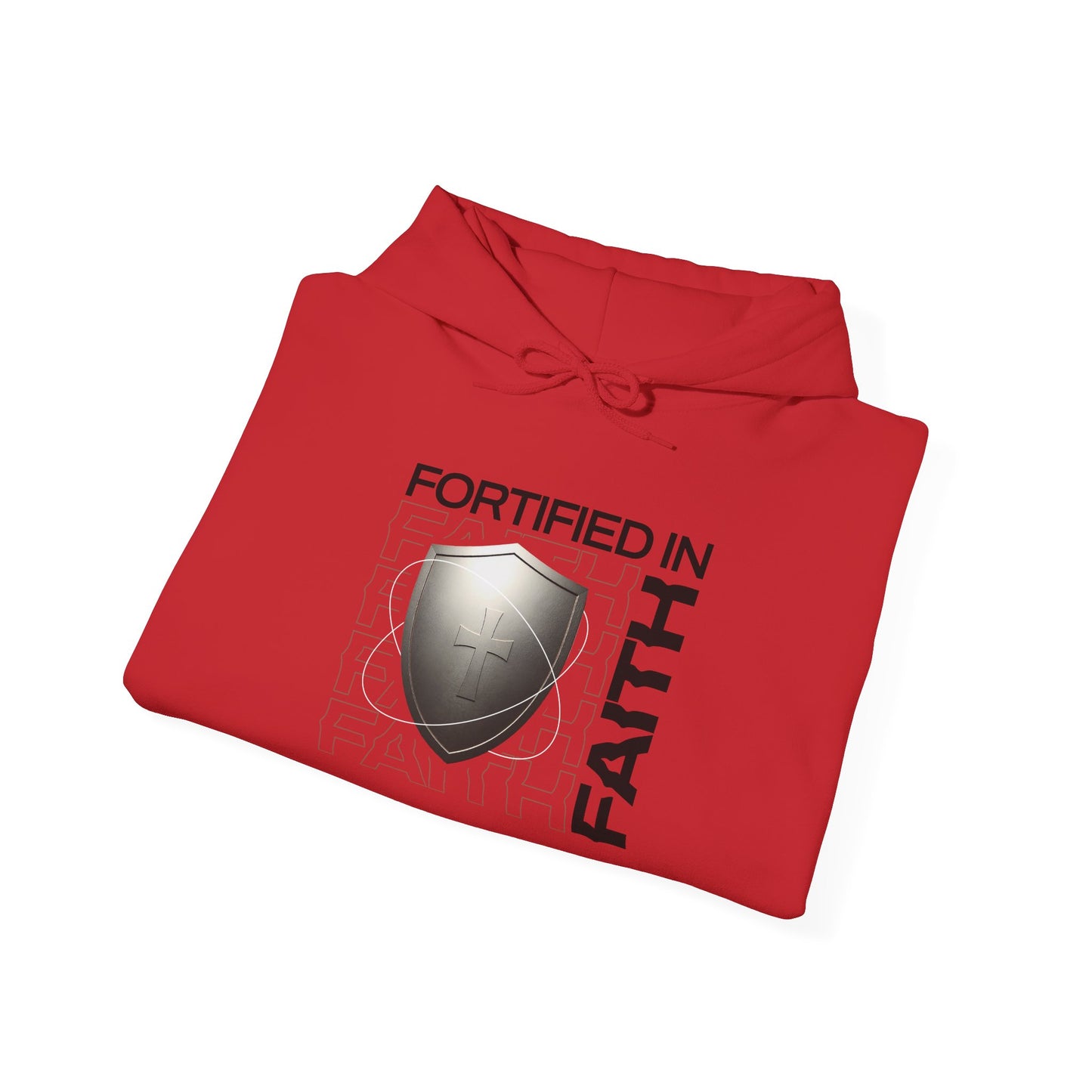 "Fortified In Faith " Unisex Heavy Blend™ Hoodies - The Shield of Light