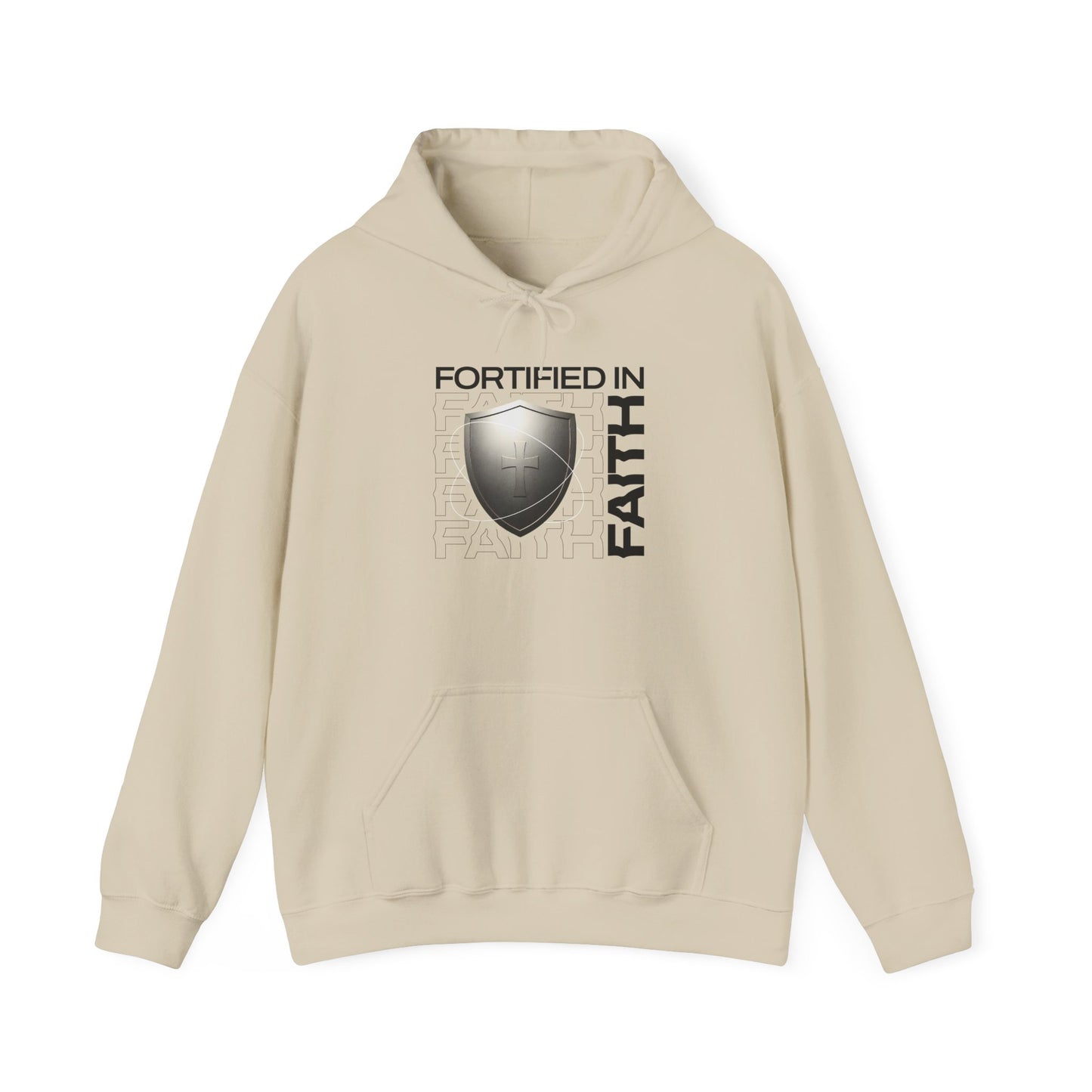 "Fortified In Faith " Unisex Heavy Blend™ Hoodies - The Shield of Light