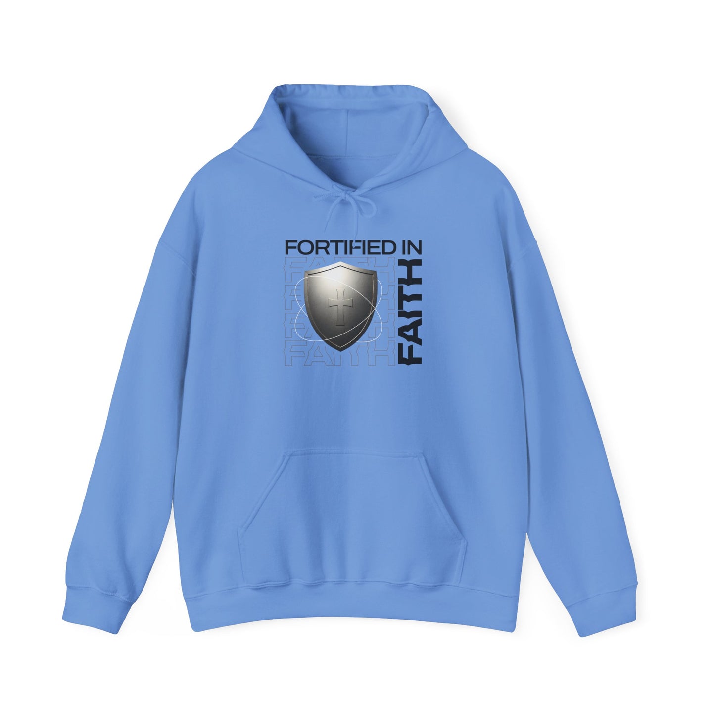 "Fortified In Faith " Unisex Heavy Blend™ Hoodies - The Shield of Light