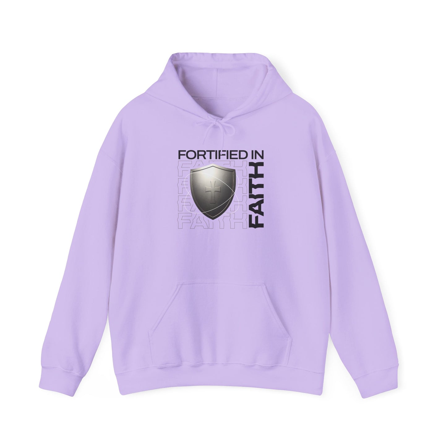 "Fortified In Faith " Unisex Heavy Blend™ Hoodies - The Shield of Light