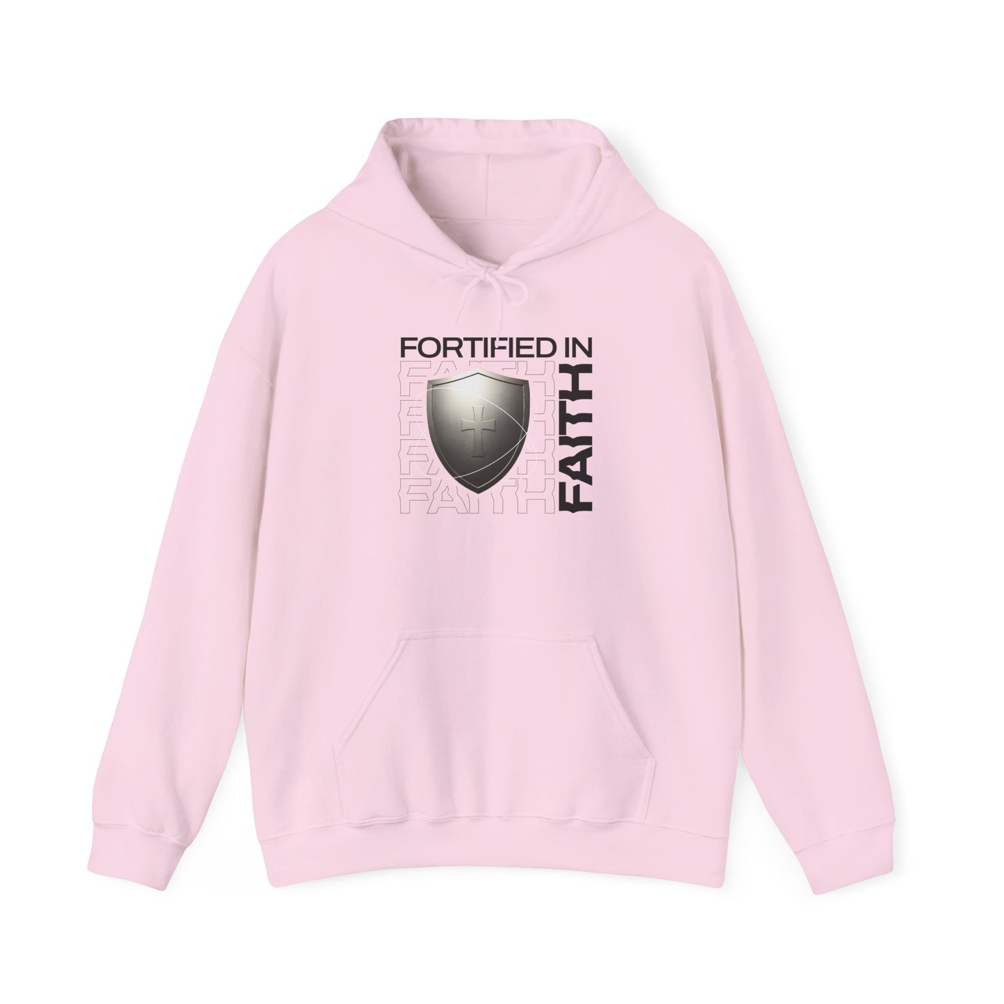 "Fortified In Faith " Unisex Heavy Blend™ Hoodies - The Shield of Light