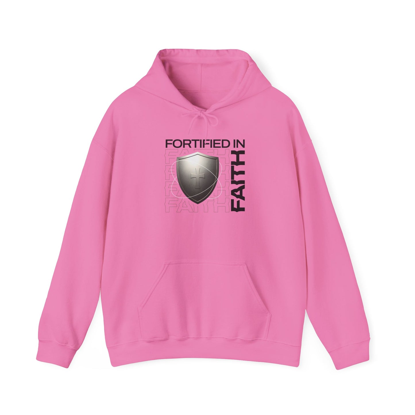"Fortified In Faith " Unisex Heavy Blend™ Hoodies - The Shield of Light