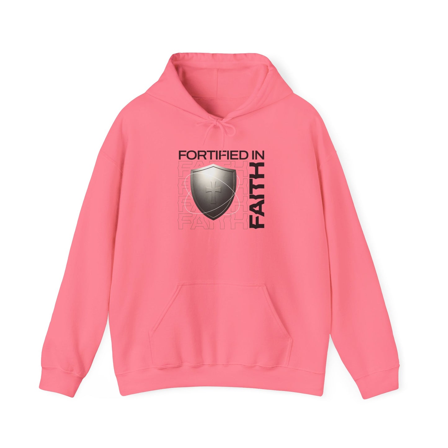 "Fortified In Faith " Unisex Heavy Blend™ Hoodies - The Shield of Light
