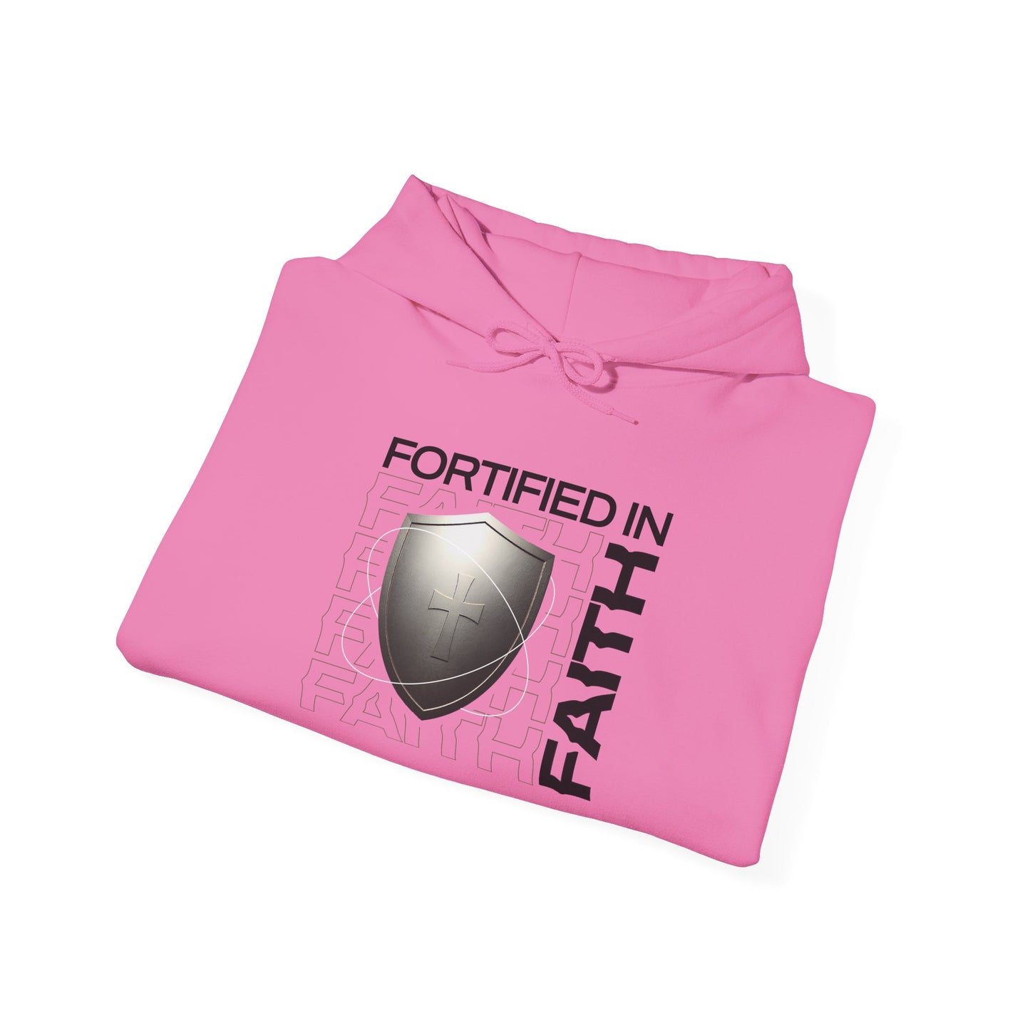 "Fortified In Faith " Unisex Heavy Blend™ Hoodies - The Shield of Light