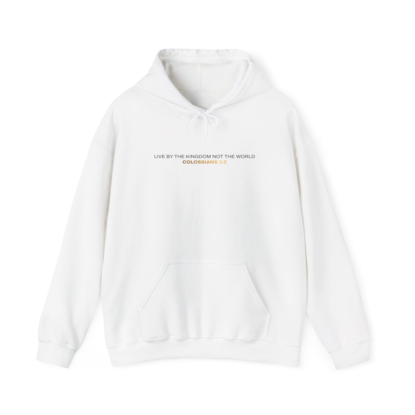 "Live By the Kingdom Not the World Colossians 3:2" Unisex Heavy Blend™ Hoodies - The Shield of Light
