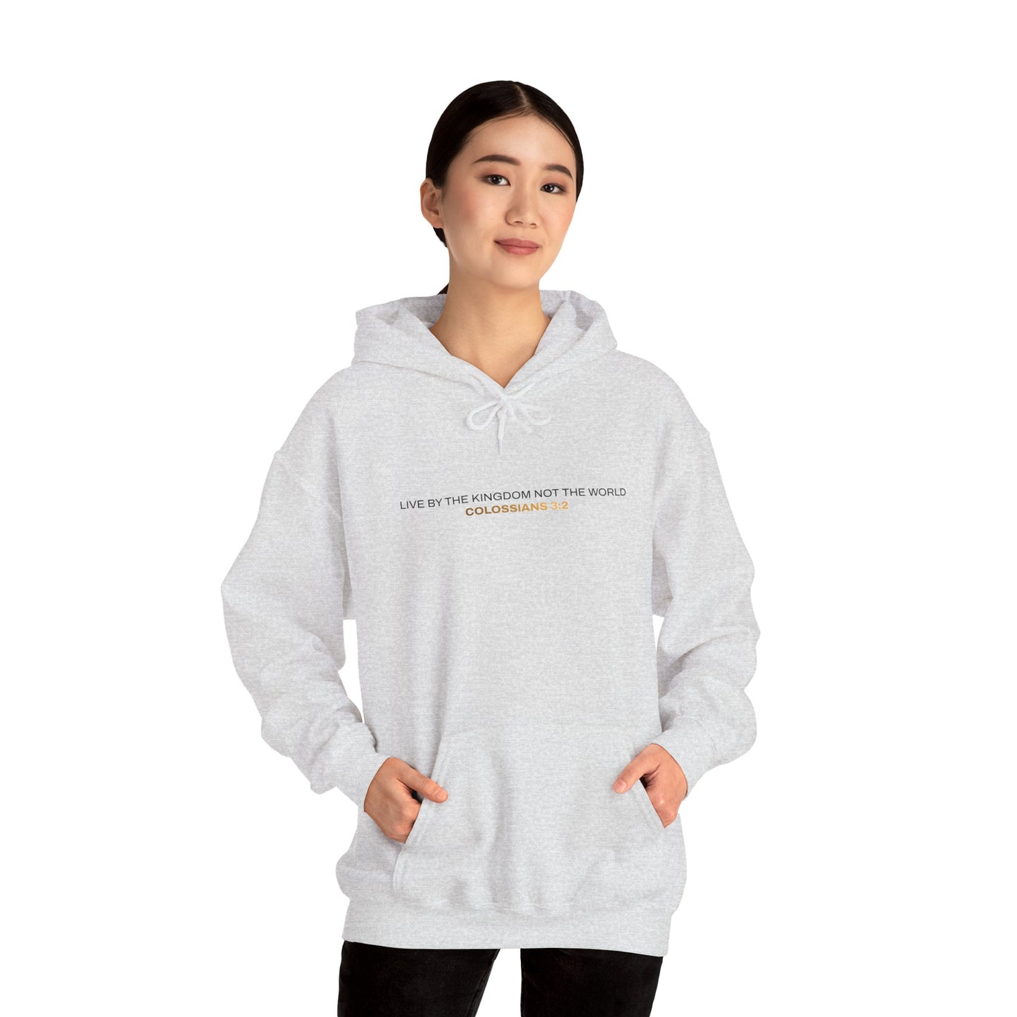 "Live By the Kingdom Not the World Colossians 3:2" Unisex Heavy Blend™ Hoodies - The Shield of Light