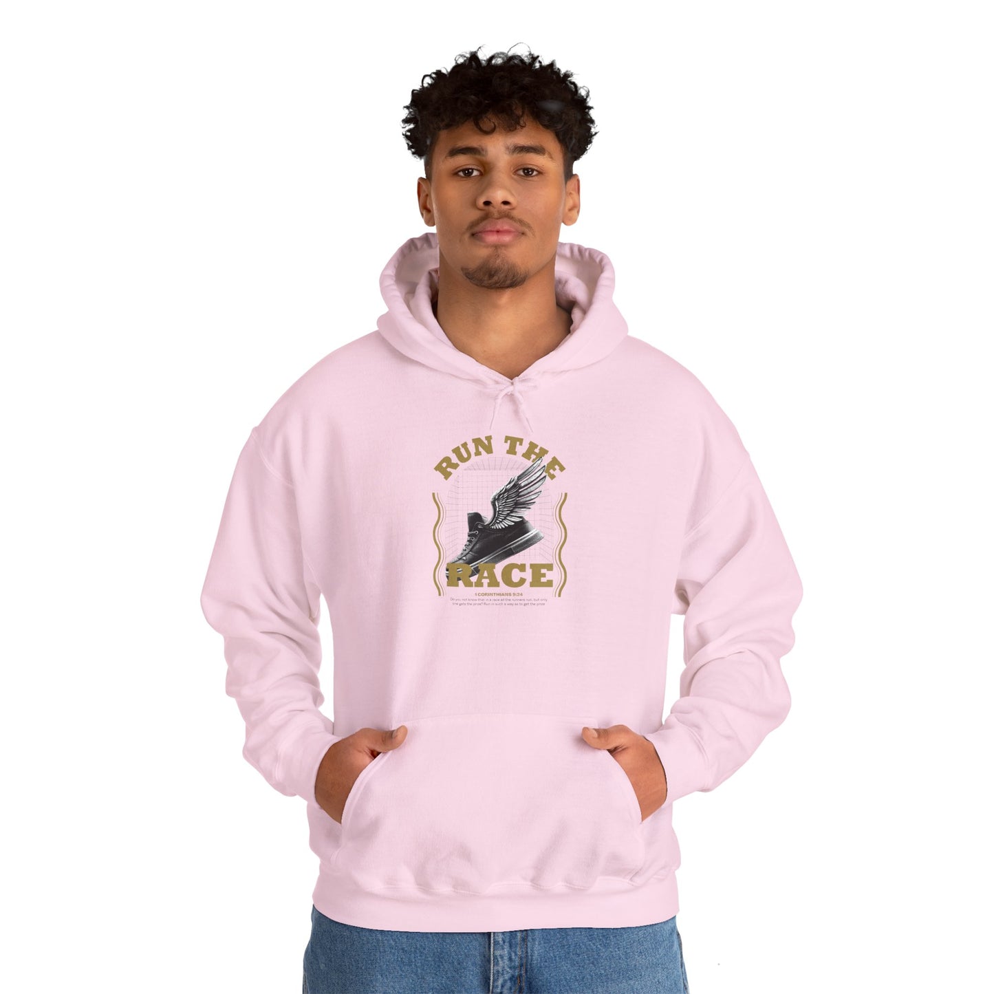 "Run The Race" Unisex Heavy Blend™ Hoodies - The Shield of Light