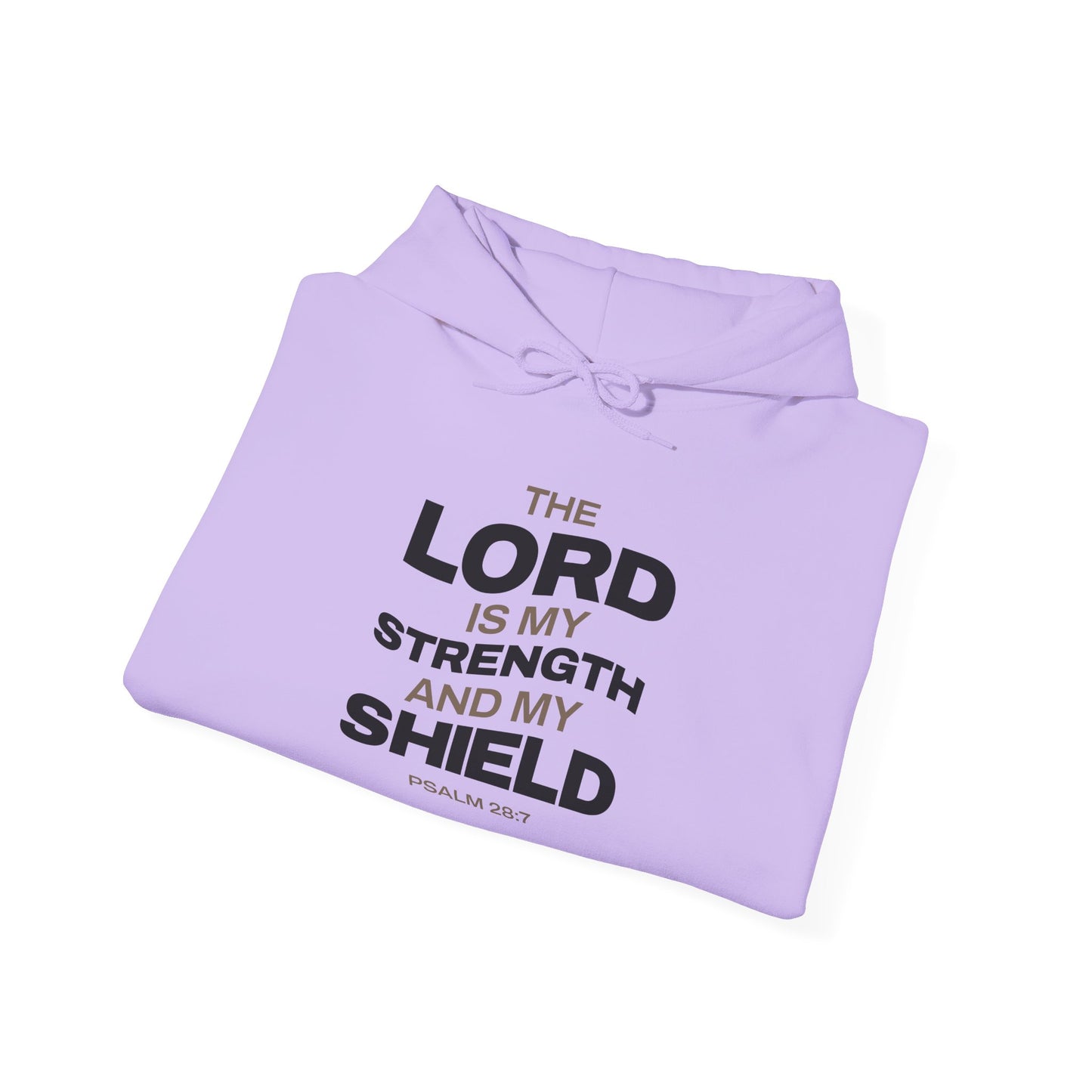 "The Lord Is My Strength and My Shield Psalm 28:7" Unisex Heavy Blend™ Hoodies - The Shield of Light
