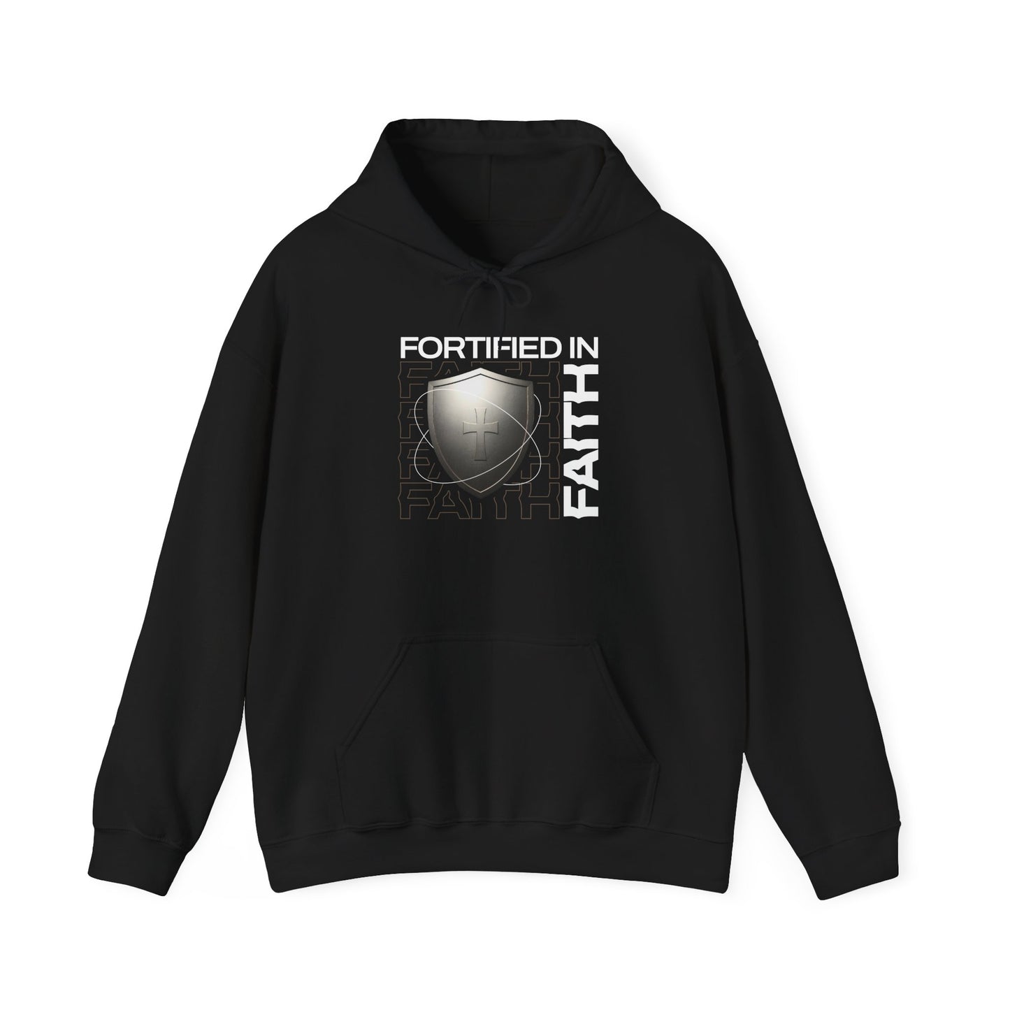 "Fortified In Faith " Unisex Heavy Blend™ Hoodies - The Shield of Light