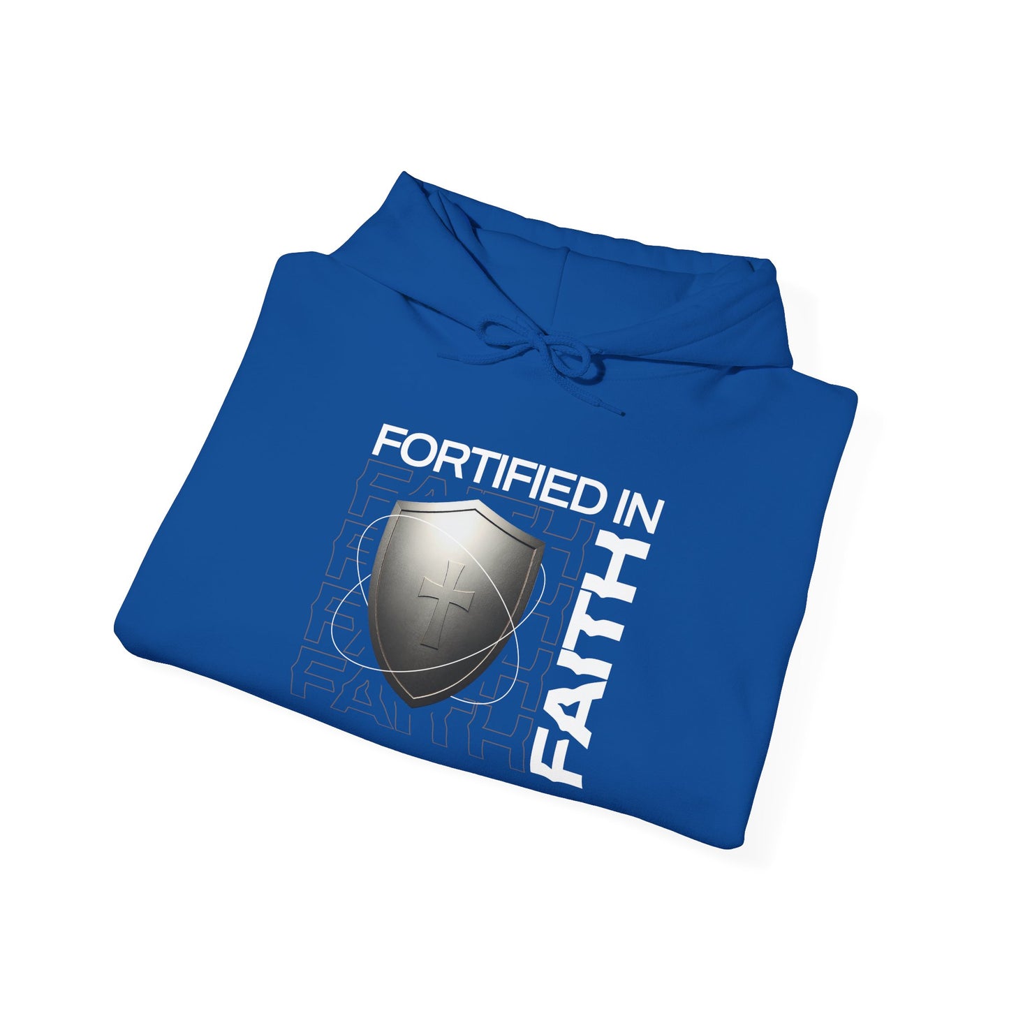 "Fortified In Faith " Unisex Heavy Blend™ Hoodies - The Shield of Light