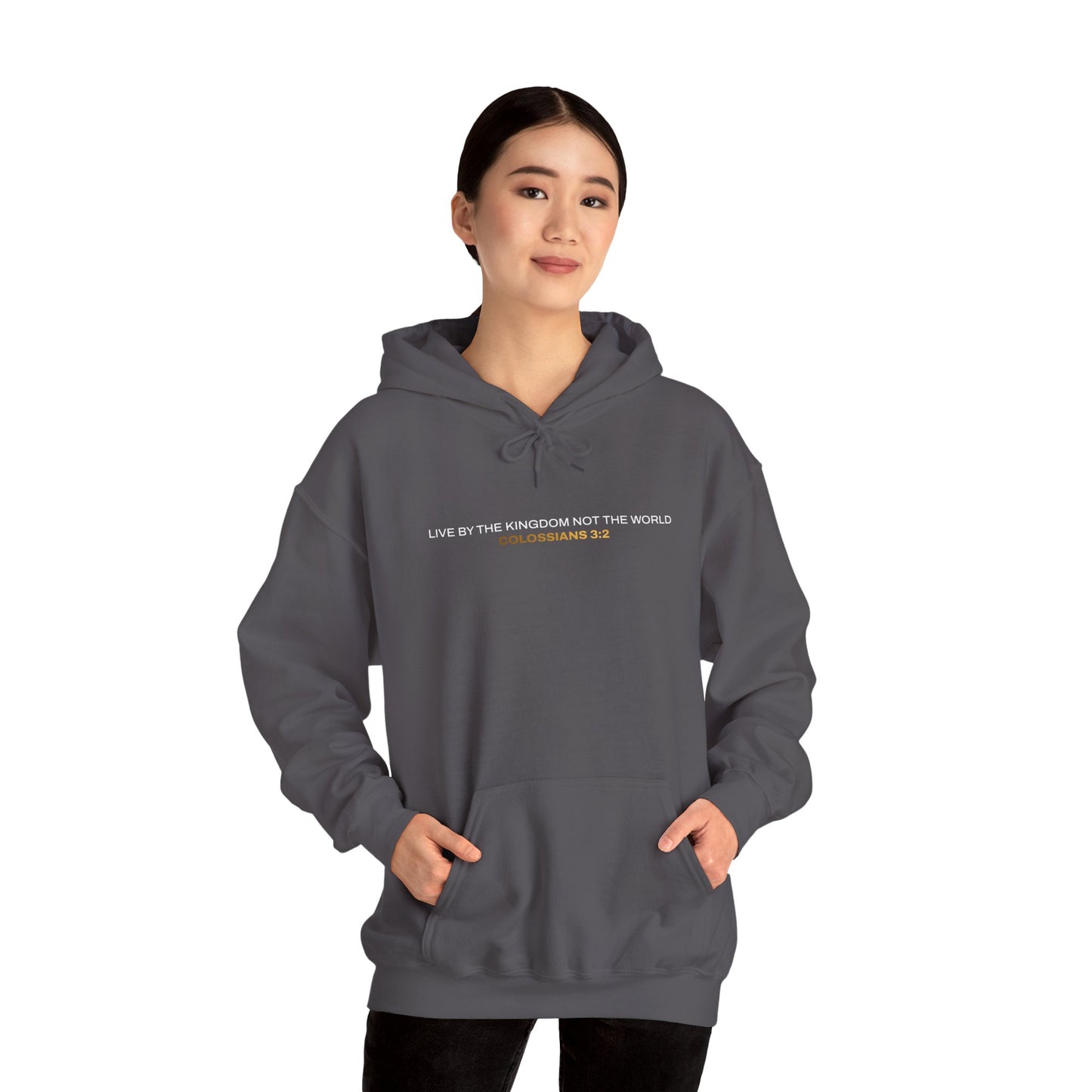 "Live By the Kingdom Not the World Colossians 3:2" Unisex Heavy Blend™ Hoodies - The Shield of Light
