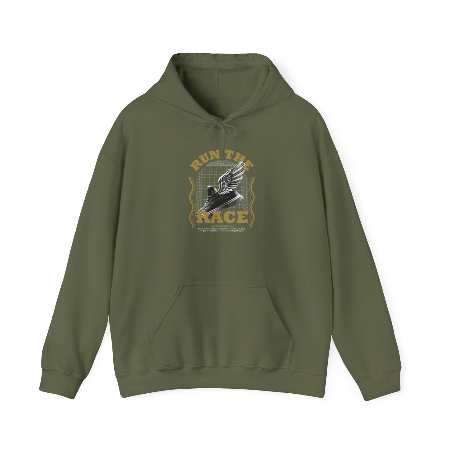 "Run The Race" Unisex Heavy Blend™ Hoodies - The Shield of Light