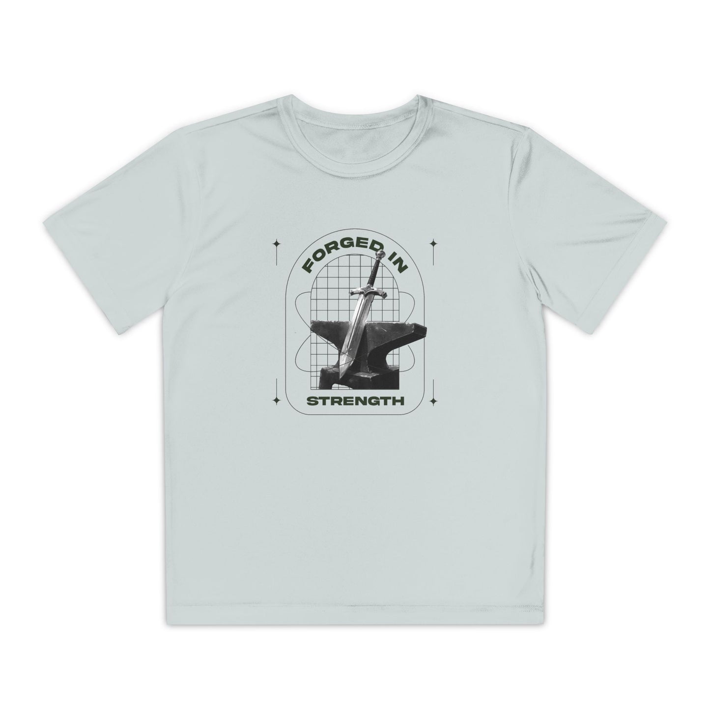 "Forged In Strength" Unisex Youth Competitor Tee - The Shield of Light