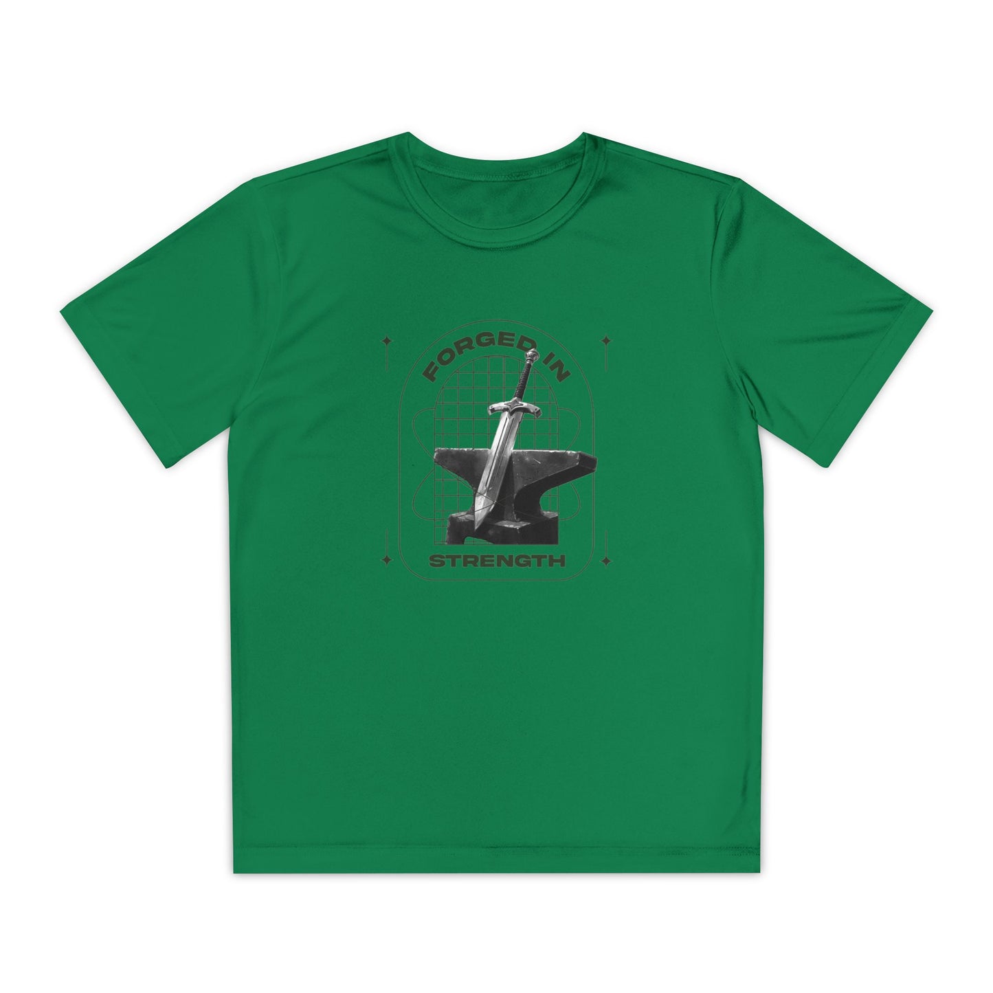 "Forged In Strength" Unisex Youth Competitor Tee - The Shield of Light