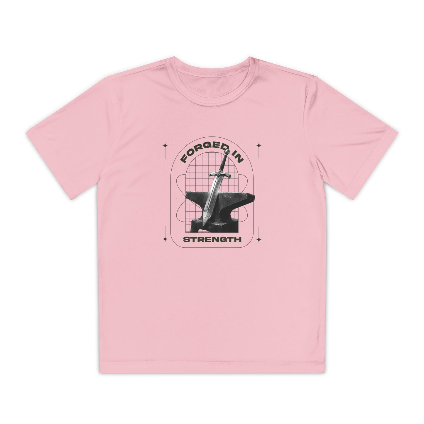 "Forged In Strength" Unisex Youth Competitor Tee - The Shield of Light