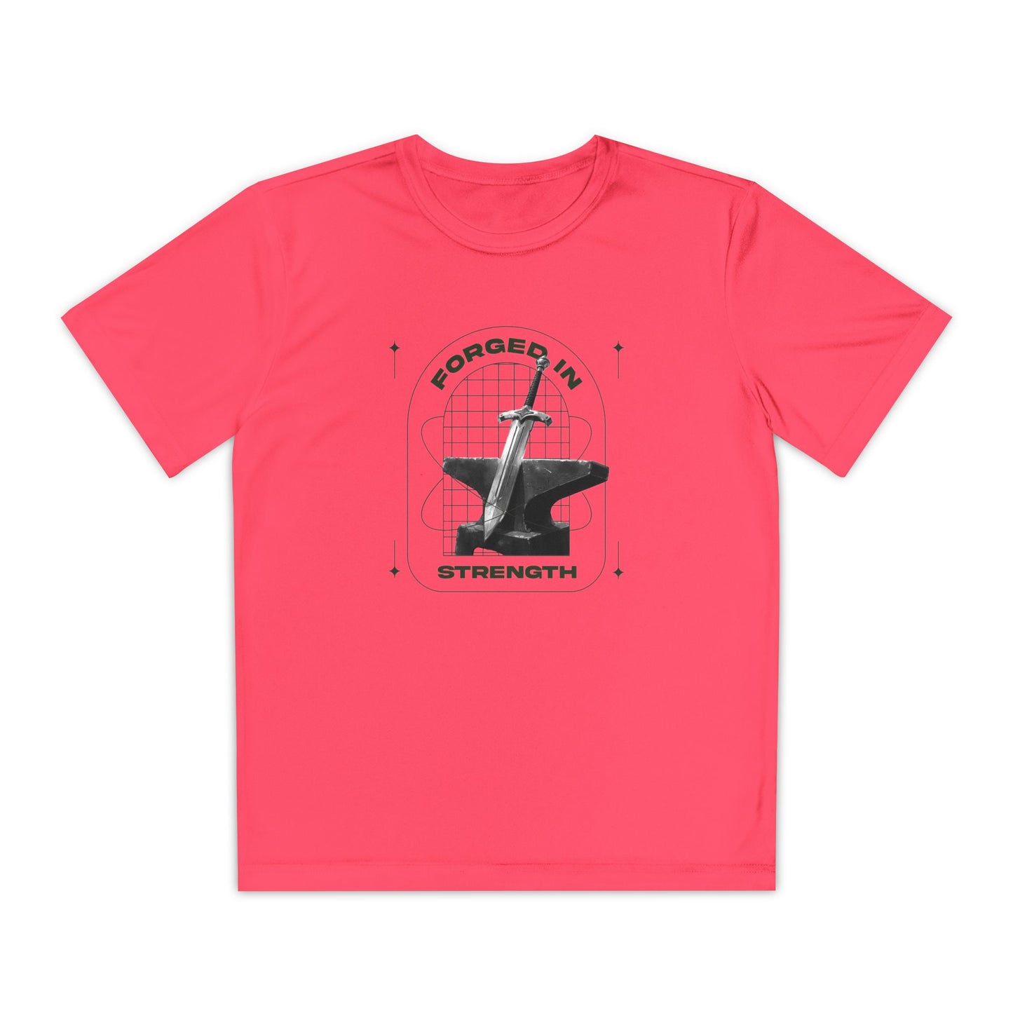 "Forged In Strength" Unisex Youth Competitor Tee - The Shield of Light