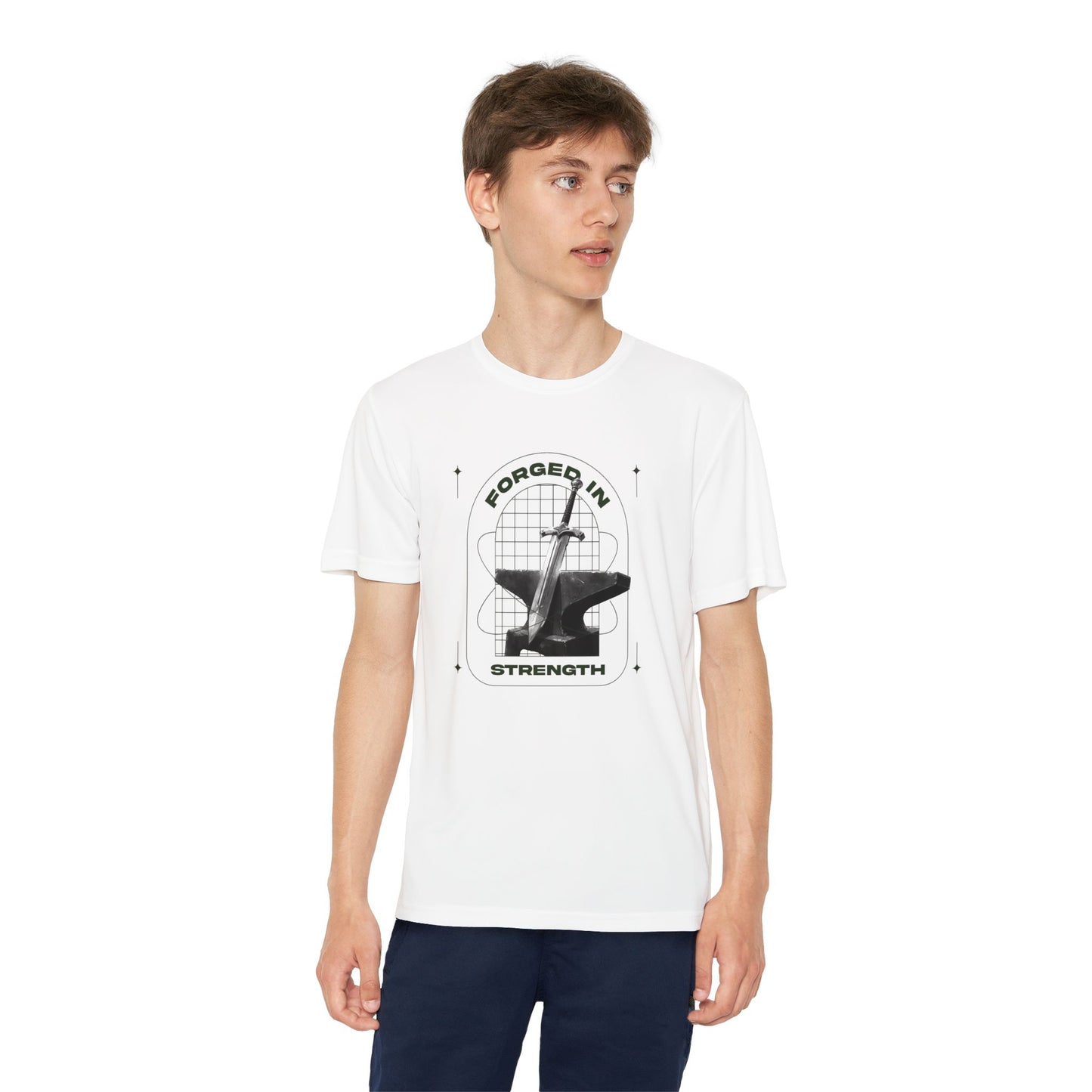 "Forged In Strength" Unisex Youth Competitor Tee - The Shield of Light